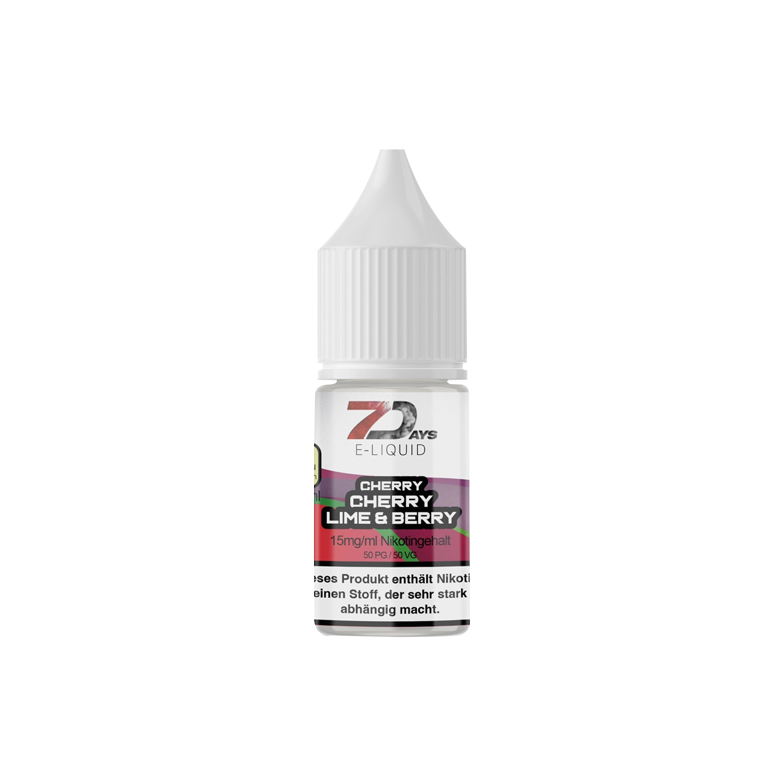 7 Days Cherry Cherry Lime and Berry 10ml E-Liquid &ndash; 15 mg St&auml;rke 1