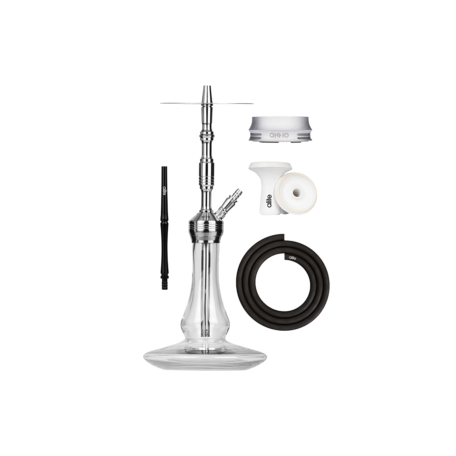 Alite Bash Lounge Silver – Premium Edelstahl Wasserpfeife 1