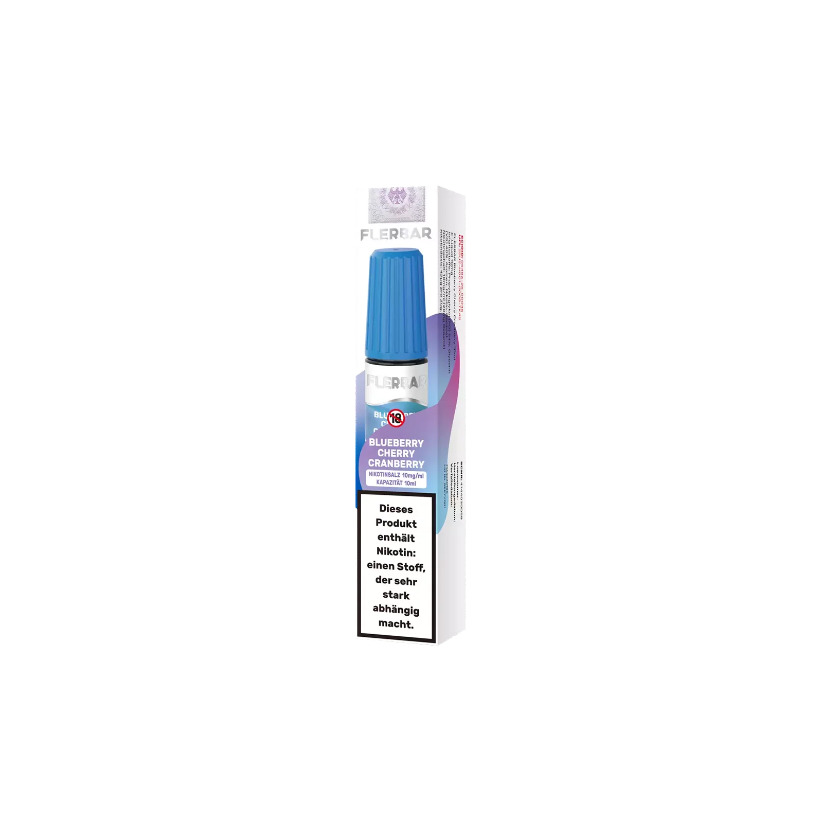 Flerbar - E-Liquid - Nikotinsalz - Blueberry Cherry Cranberry - 10ml - 10 mg 3