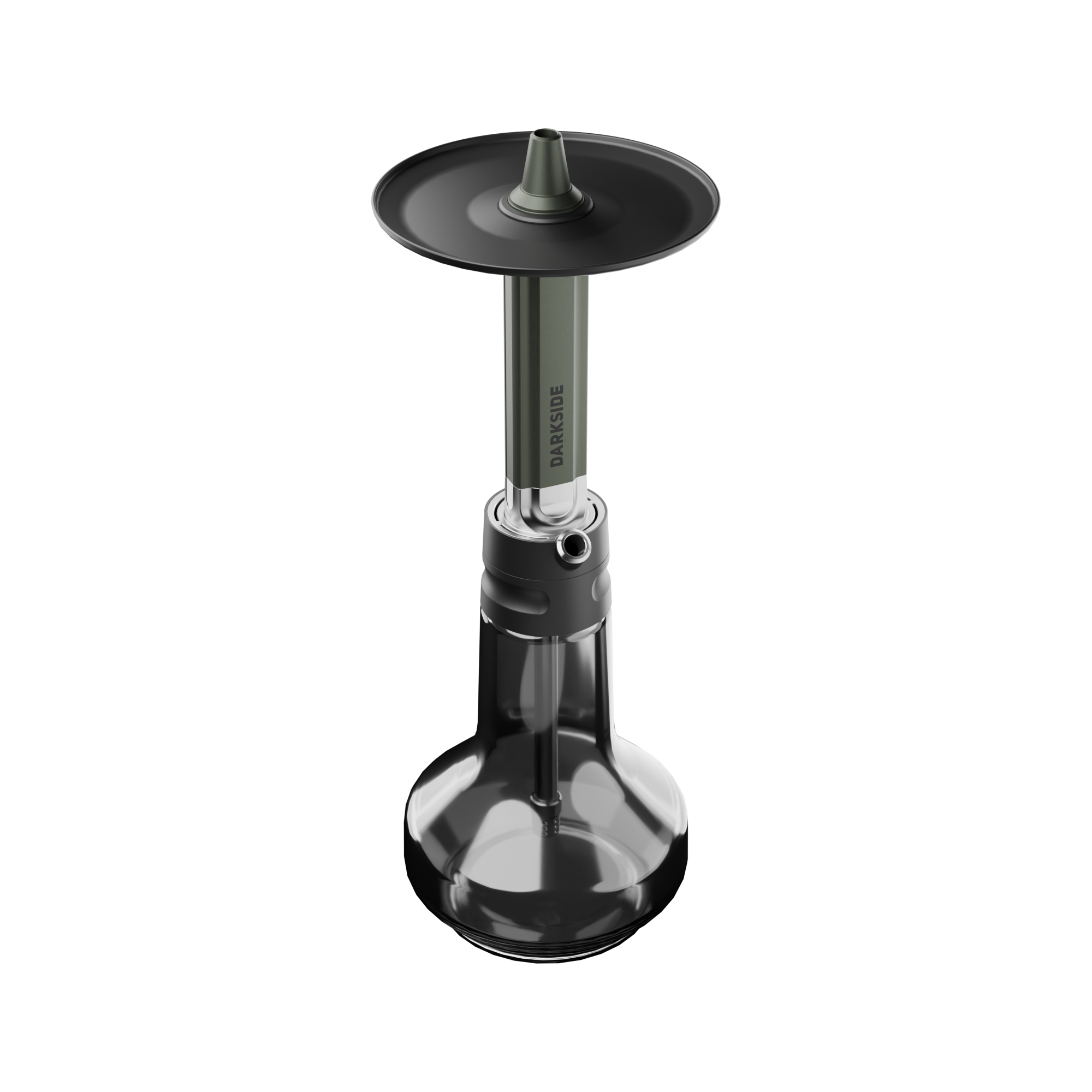 Darkside EVO Gr&uuml;n Frontansicht mit Glasbowl und Kohleteller