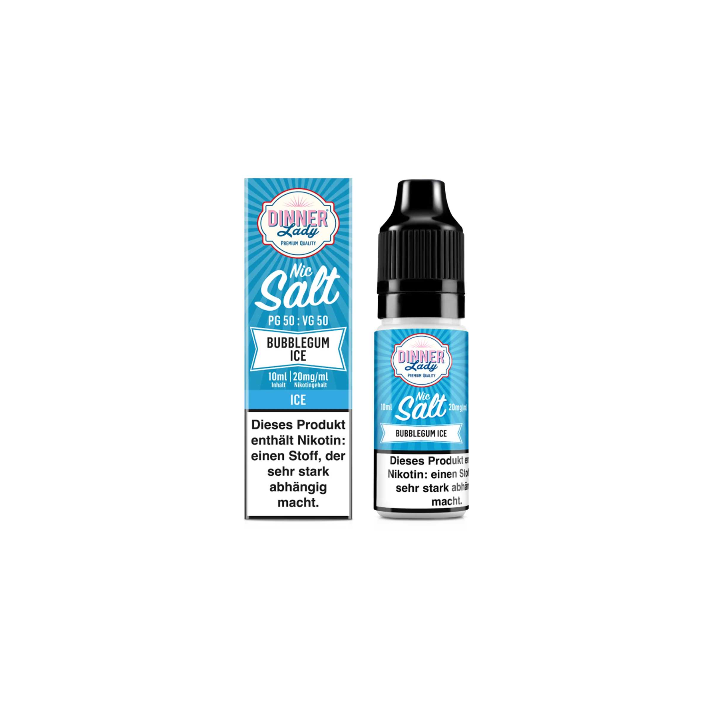 Dinner Lady - E-Liquid - Nikotinsalz - Bubblegum Ice  - 10 ml - 20 mg