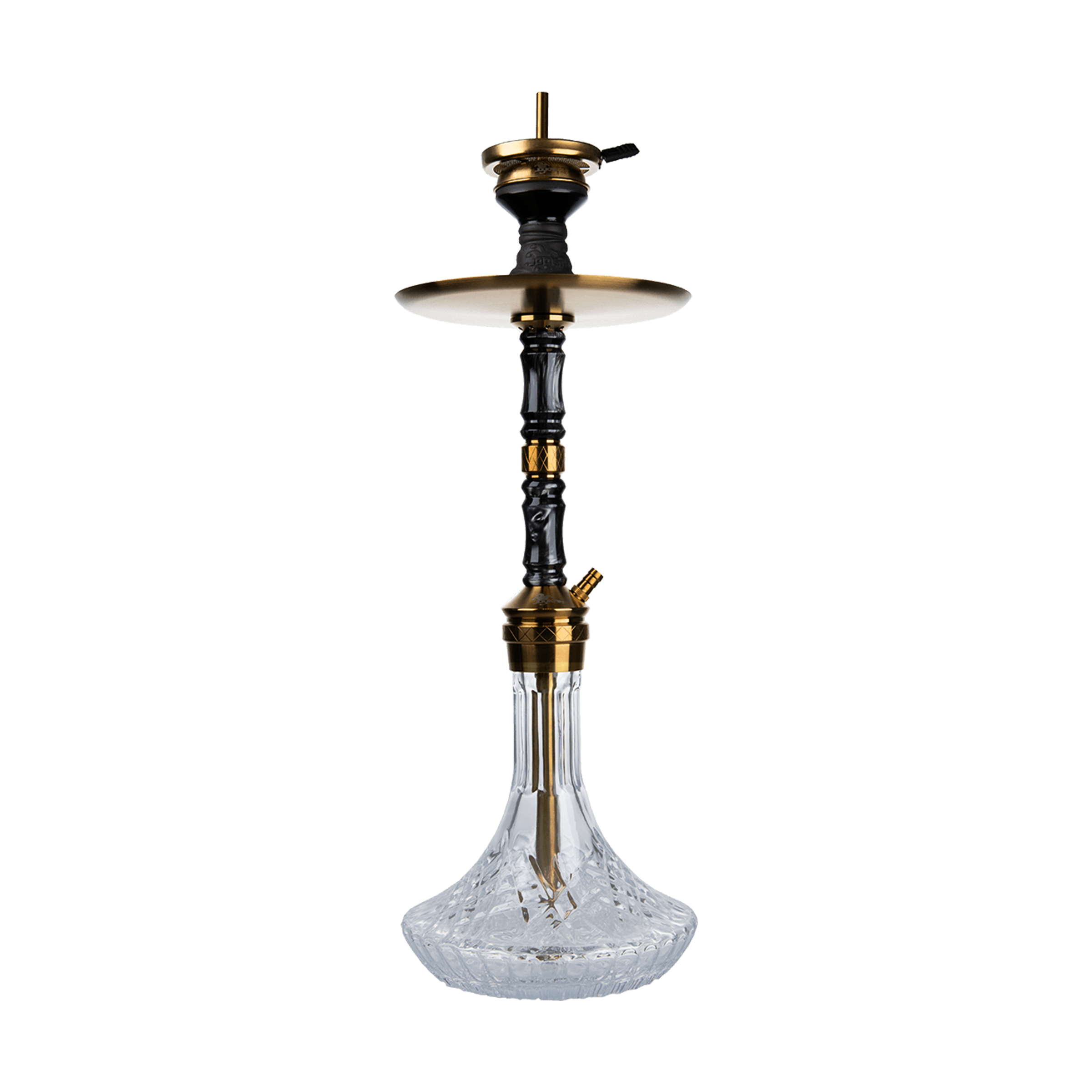 JOOKAH Edelstahl Shisha Set Royal Flush Gold/Black