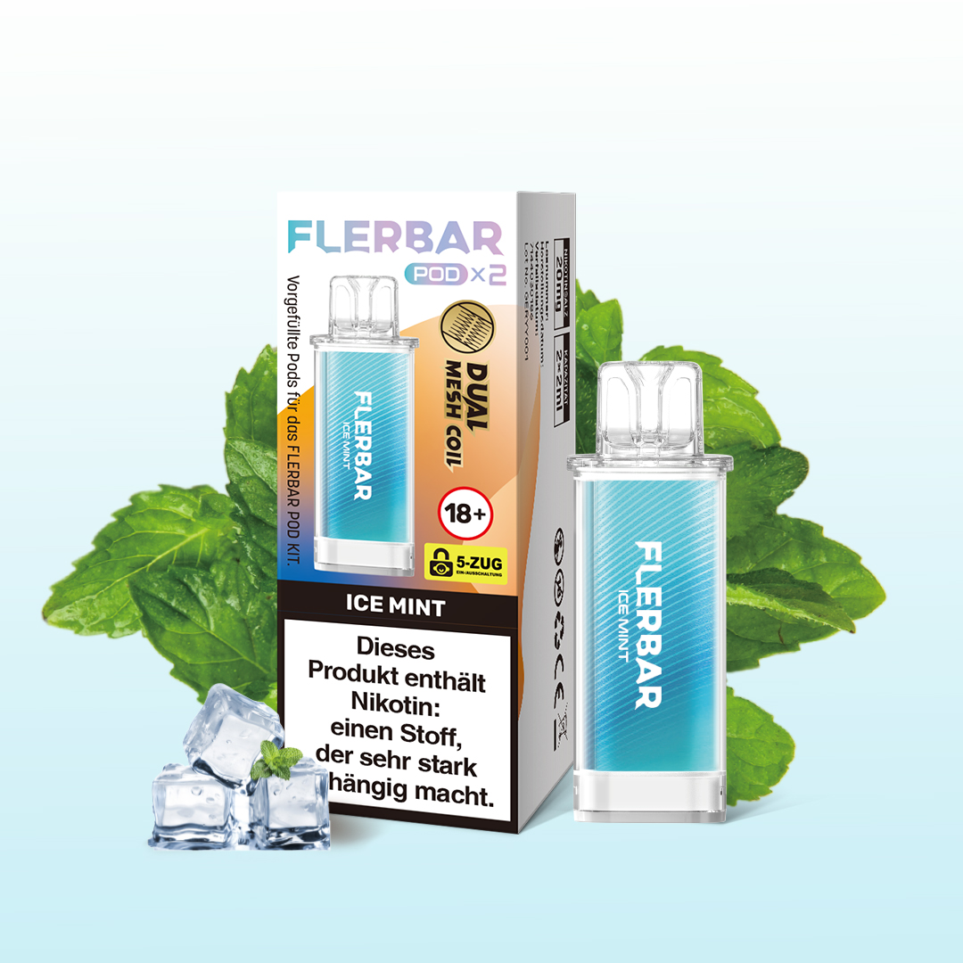 Flerbar Prefilled Pod Ice Mint 20 mg | G&uuml;nstig Online 1