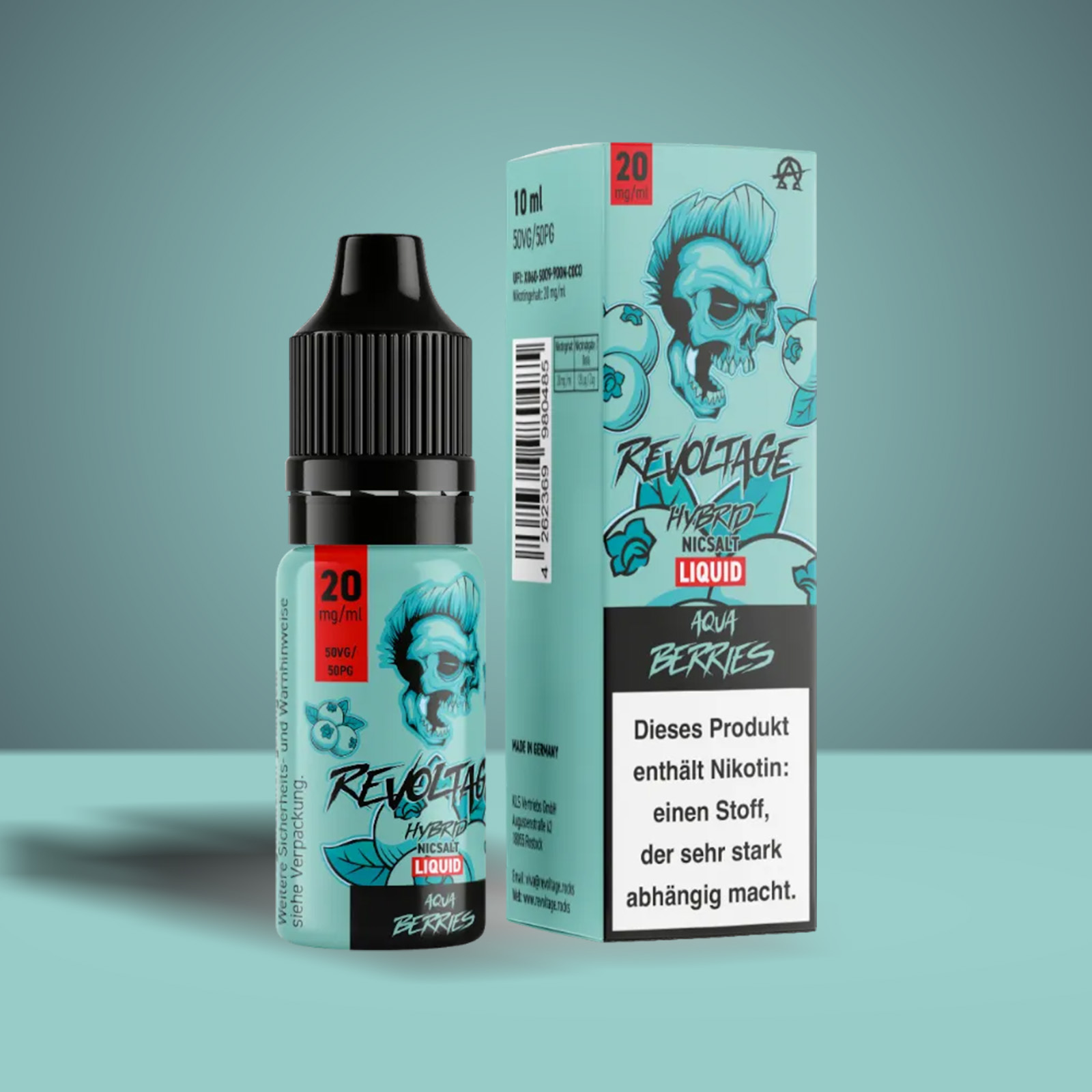 Revoltage - E-Liquid - Nikotinsalz - Aqua Berries - 10 ml - 20 mg 1