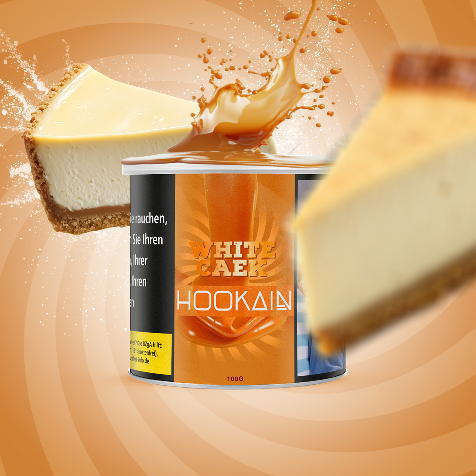 HOOKAIN White Caek 100 g Shisha Tabak 1