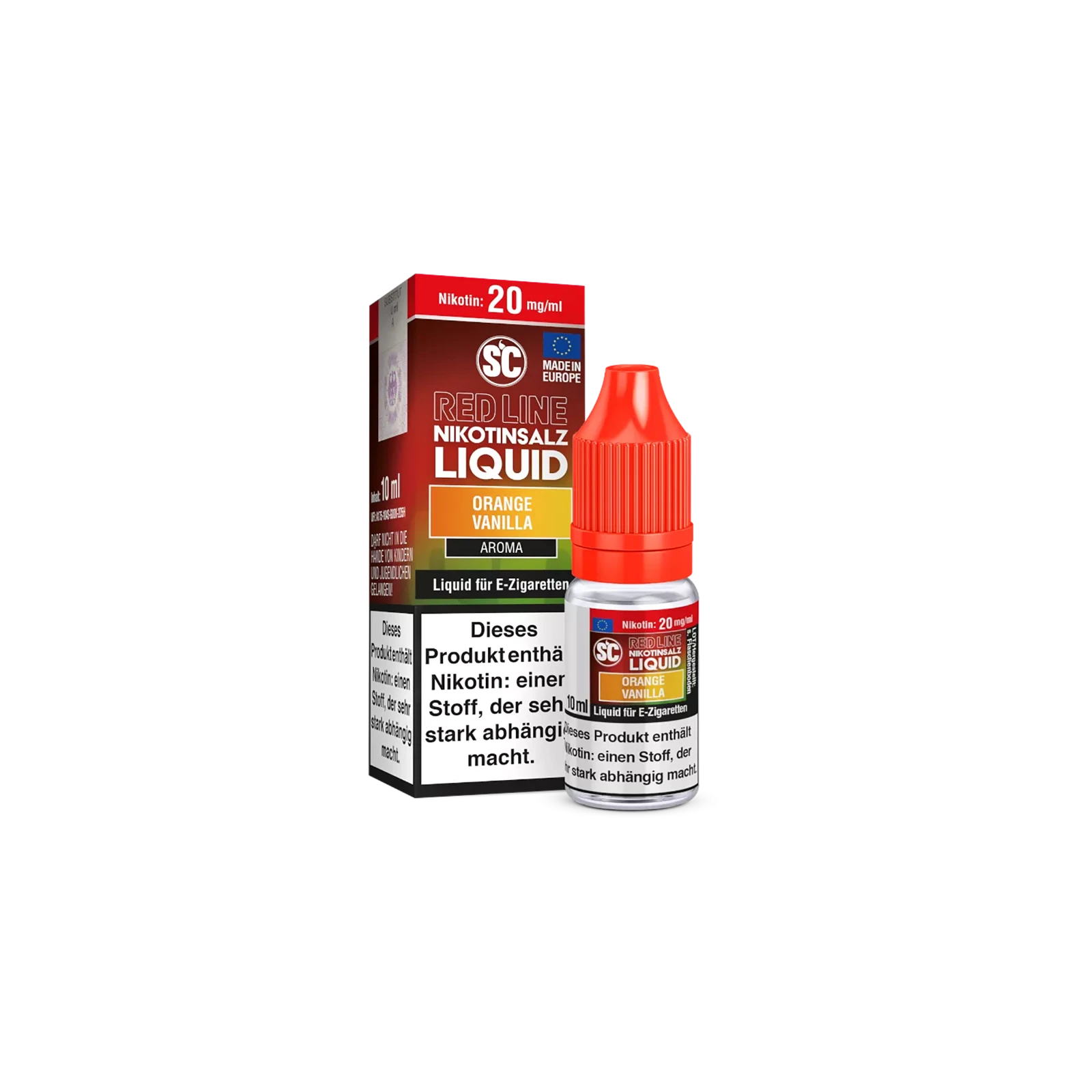 SC Red Line Orange Vanilla 10ml 20mg  Liquid Nikotinsalz