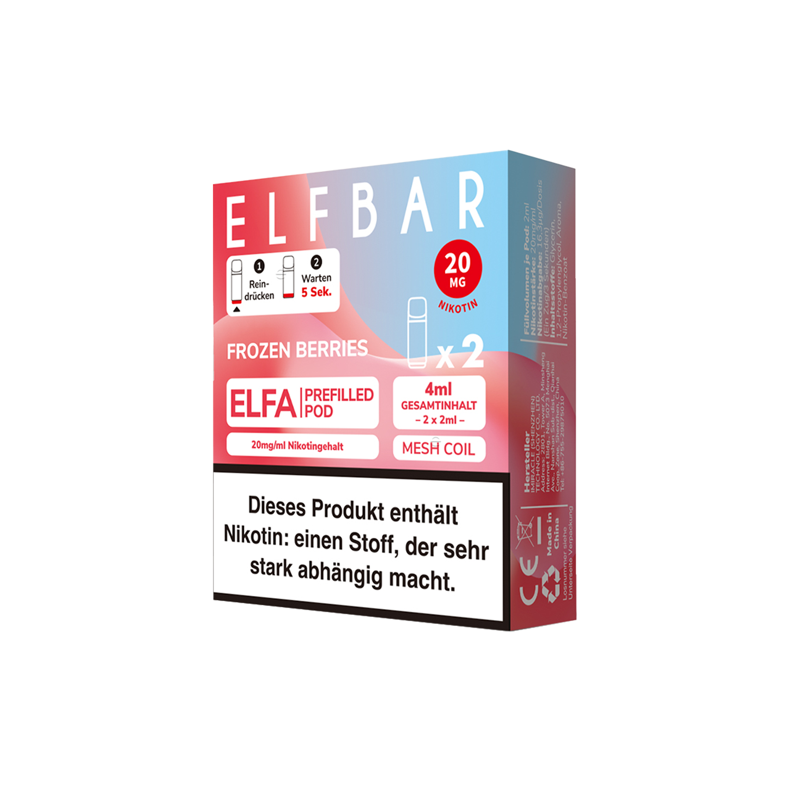 Elf Bar - ELFA - Prefilled Pod - Frozen Berries