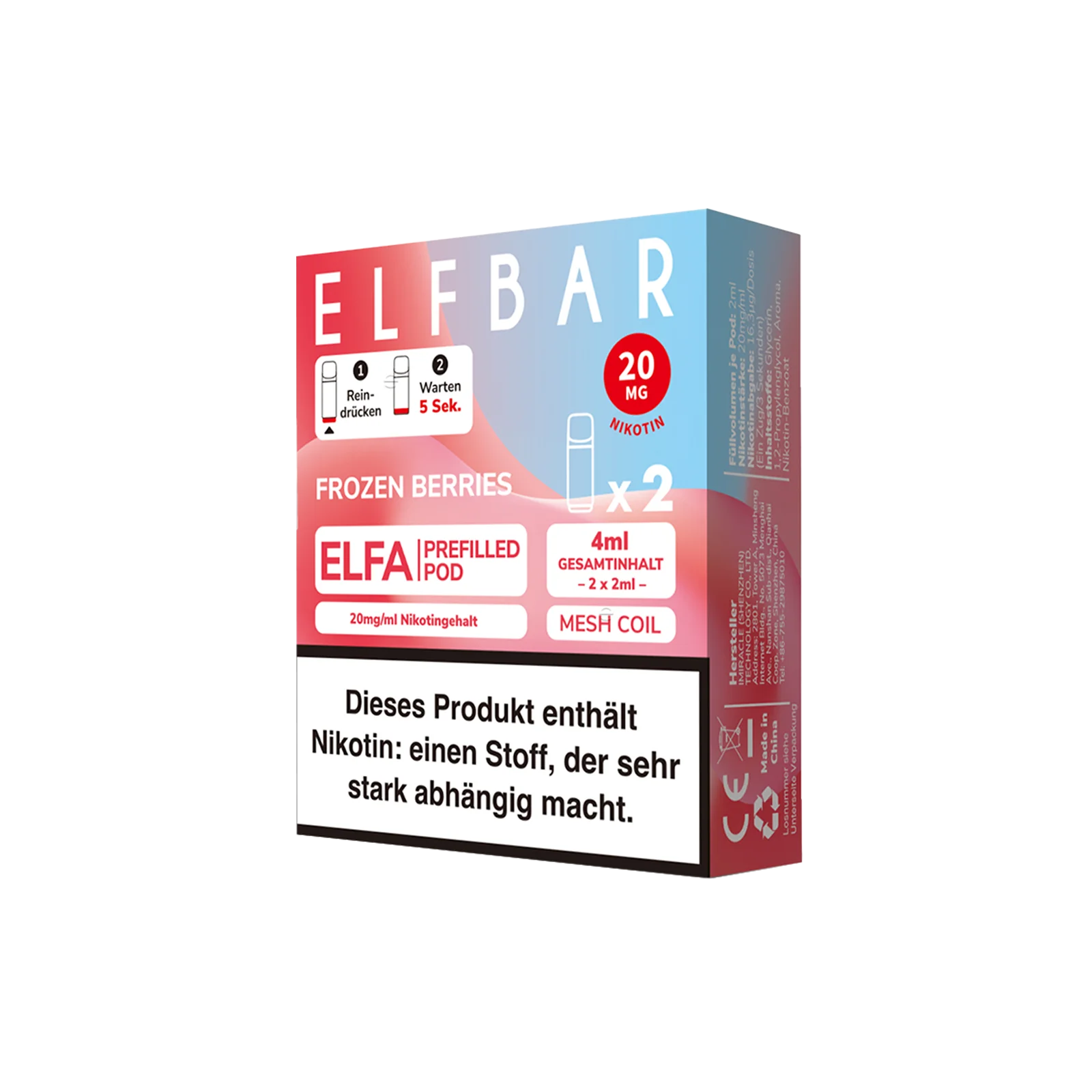 Elf Bar - ELFA - Prefilled Pod - Frozen Berries