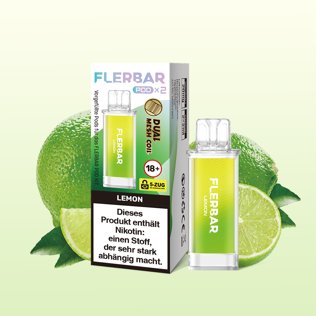 Flerbar Prefilled Pod Lemon 20 mg | G&uuml;nstig online 1