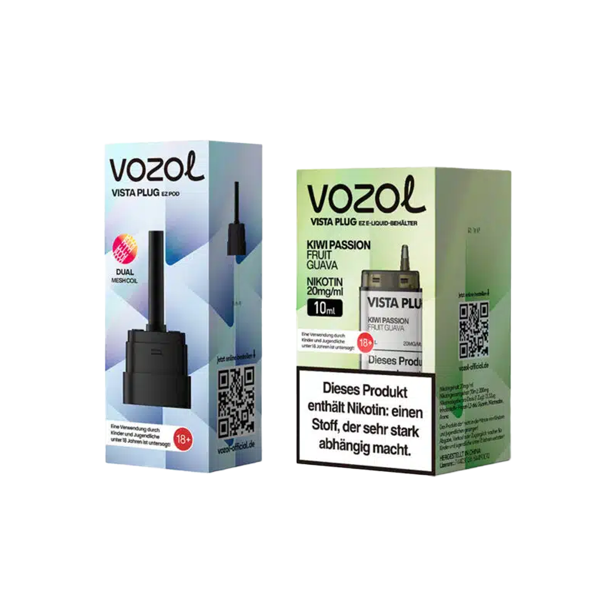 Vozol - Vista Plug - Pod - EZ - Kiwi Passion Fruit Guava 1