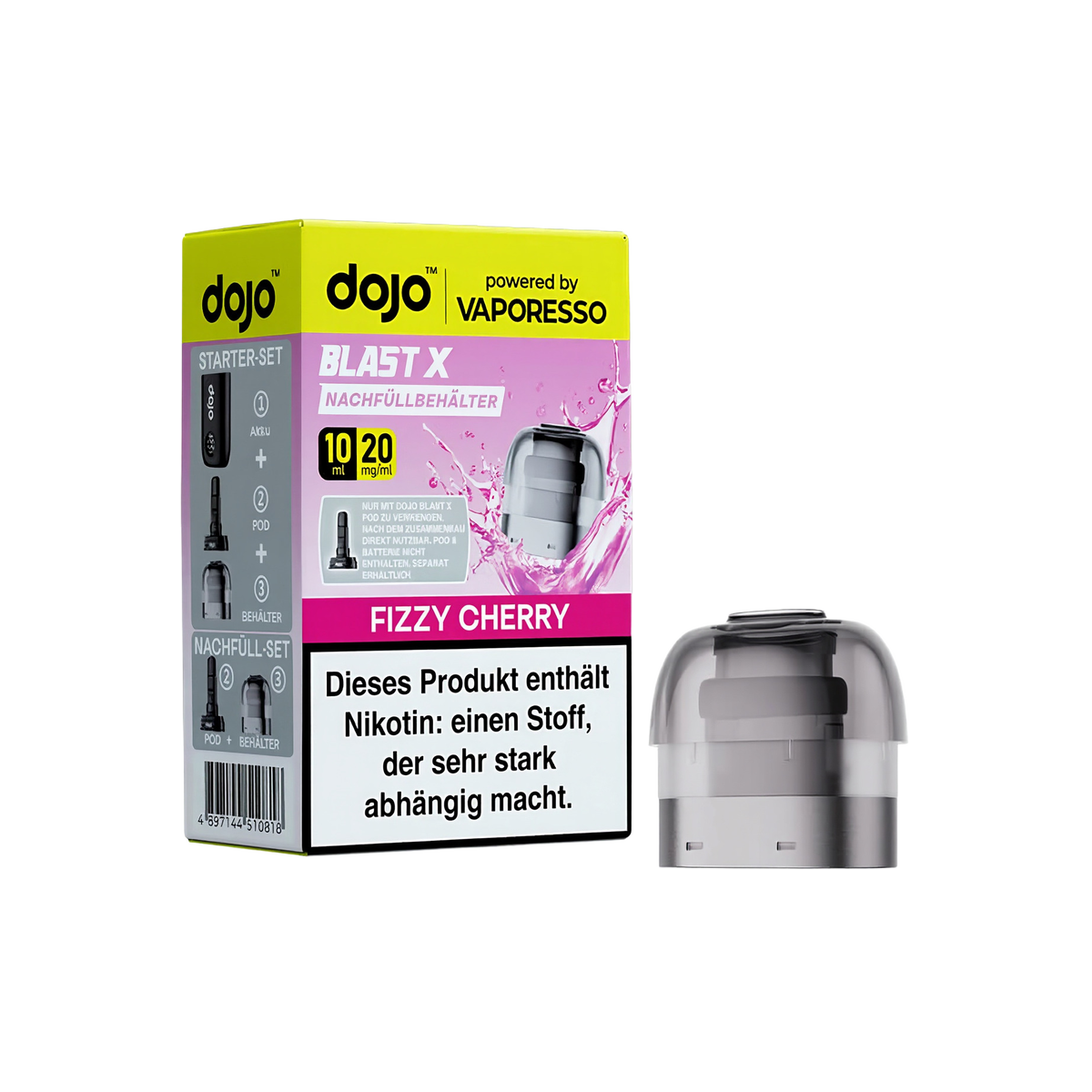 Vaporesso - Dojo Blast X - Pod 10ml - Fizzy Cherry - 20mg1