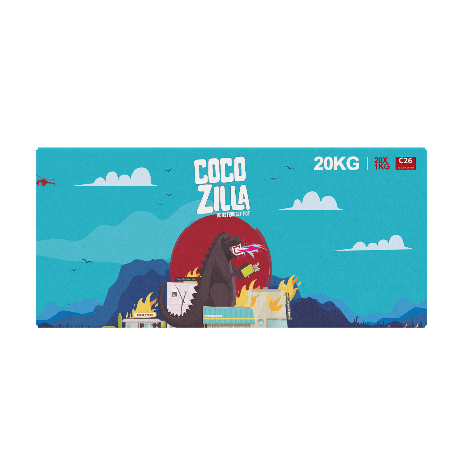 Cocozilla C26 Naturkohle 20 Kg | Shisha Kohle günstig online 2