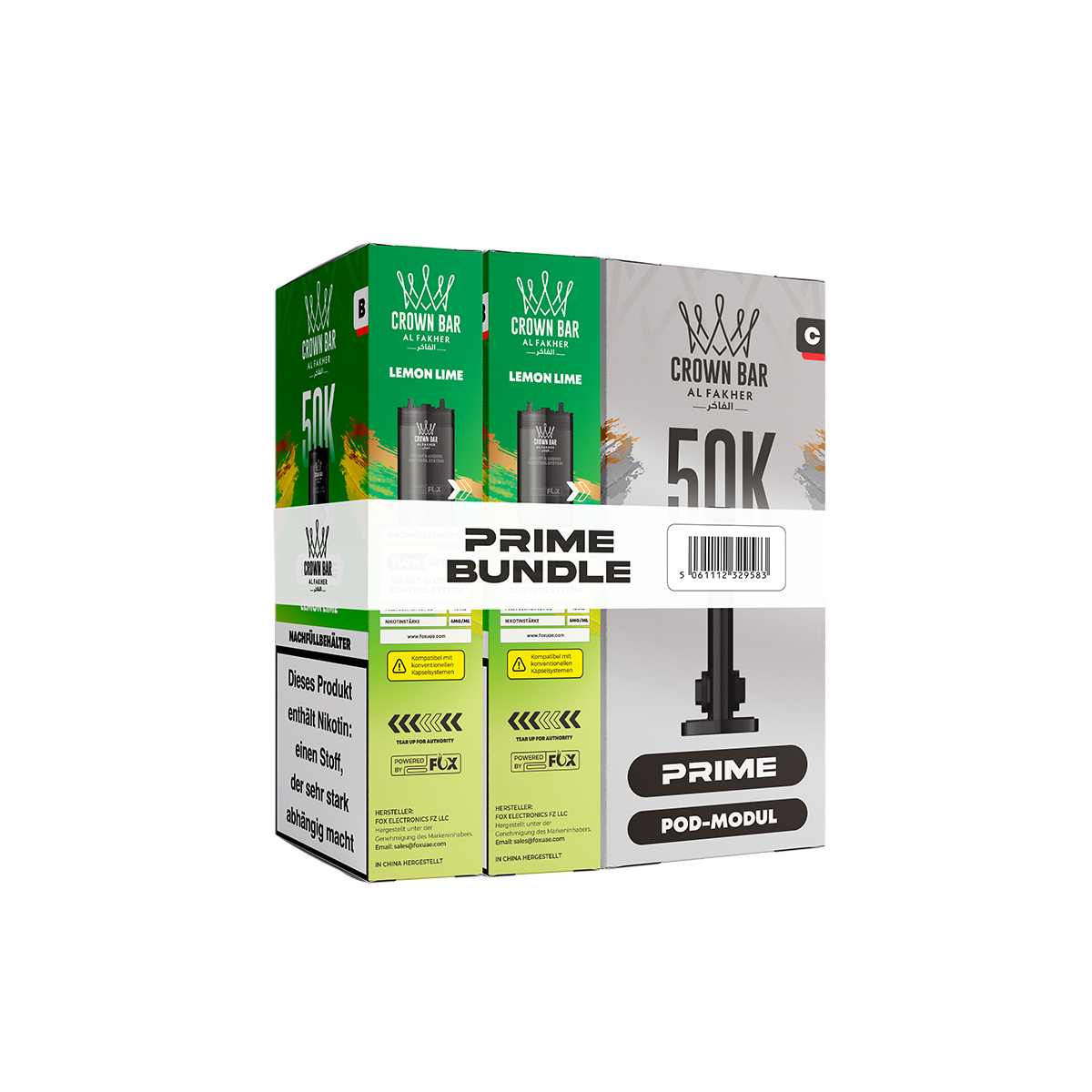 Al Fakher - Hypermax - Prime - 50K - Pod - Lemon Lime