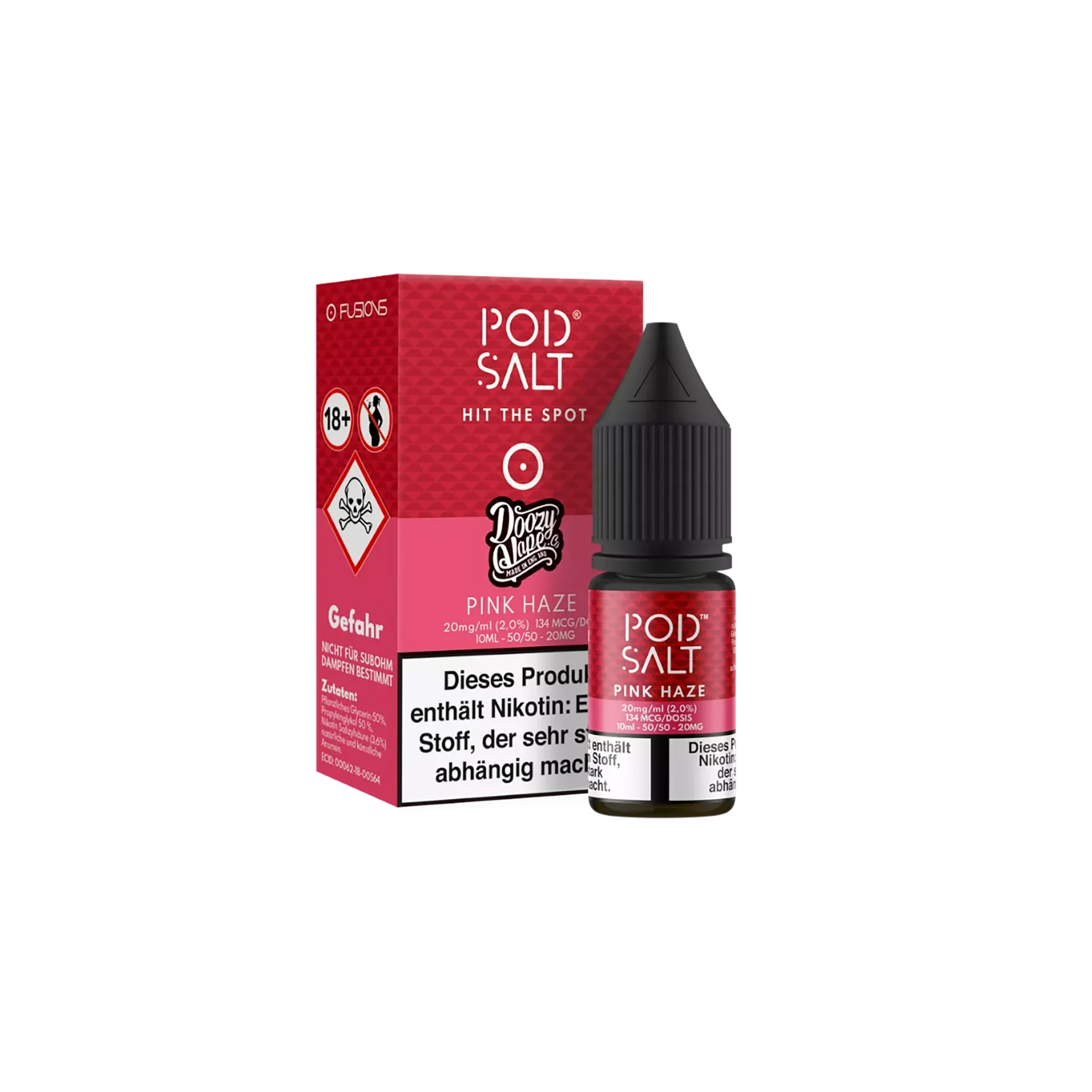 Pod Salt Fusion Liquid Pink Haze 10ml 20mg  Nikotinsalz
