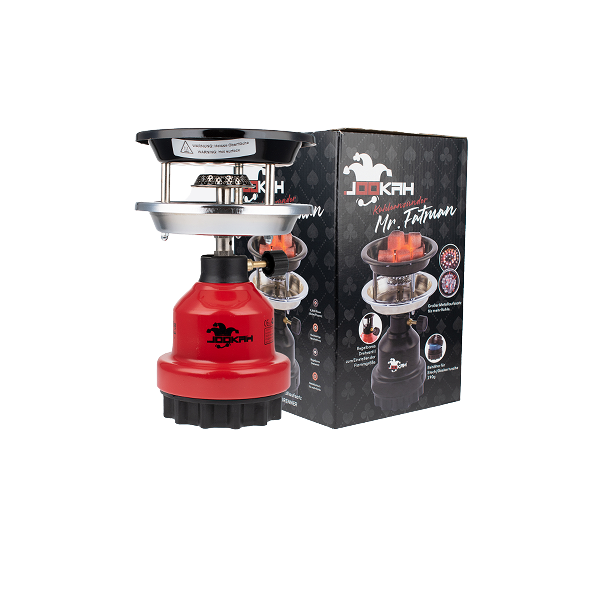 Jookah - Gas Coal Lighter Mr. Fatman - Red