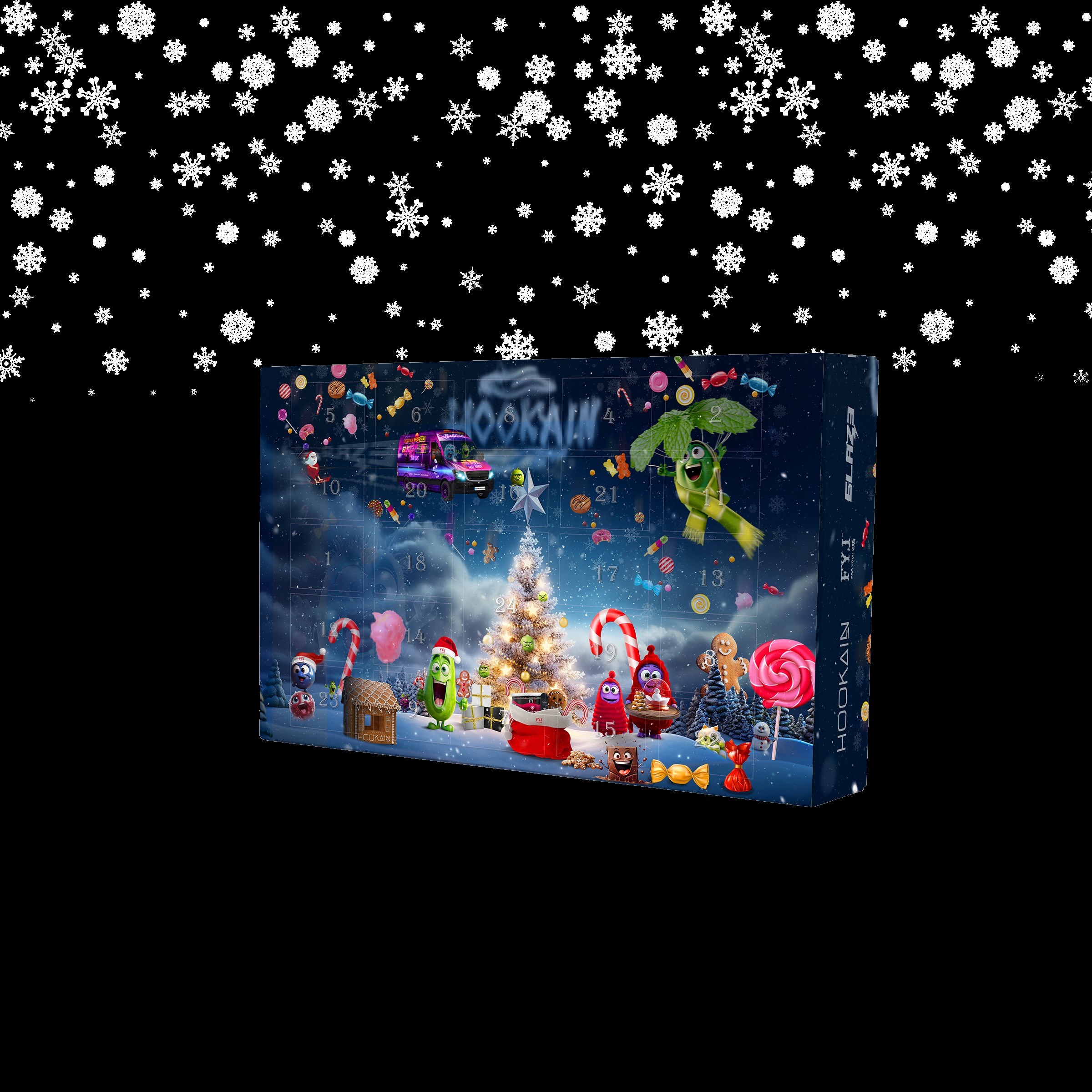 Hookain - Shisha X-Mas Adventskalender - 2023 - Shisha Weihnachtsgeschenk - Jetzt bestellen - 2