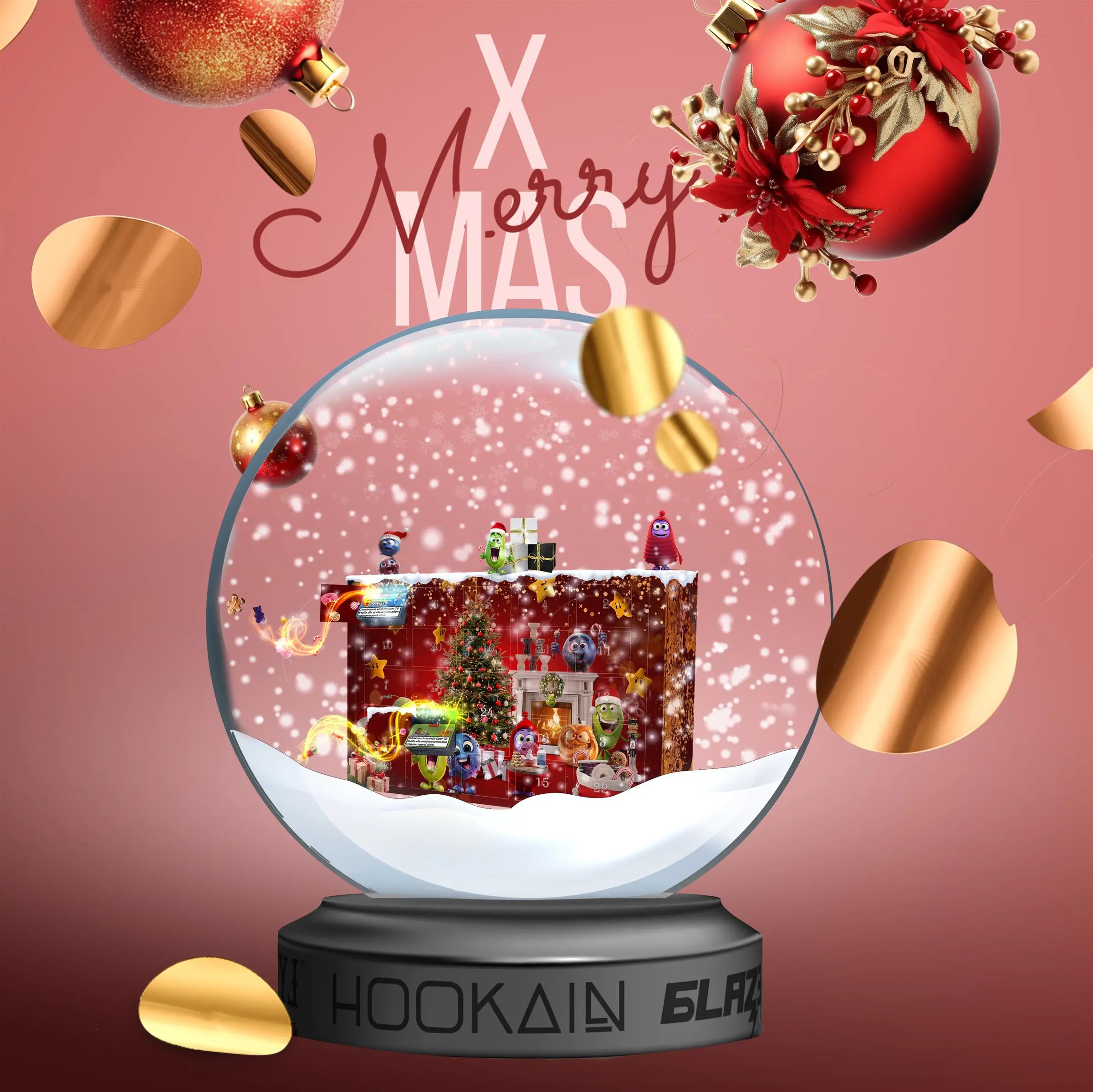 Bild des HOOKAIN Shisha Tabak Adventskalenders mit 24 verschiedenen, limitieren Shisha Tabakdosen. 2 Bild des HOOKAIN Shisha Tabak Adventskalenders mit 24 verschiedenen, limitieren Shisha Tabakdosen. 2