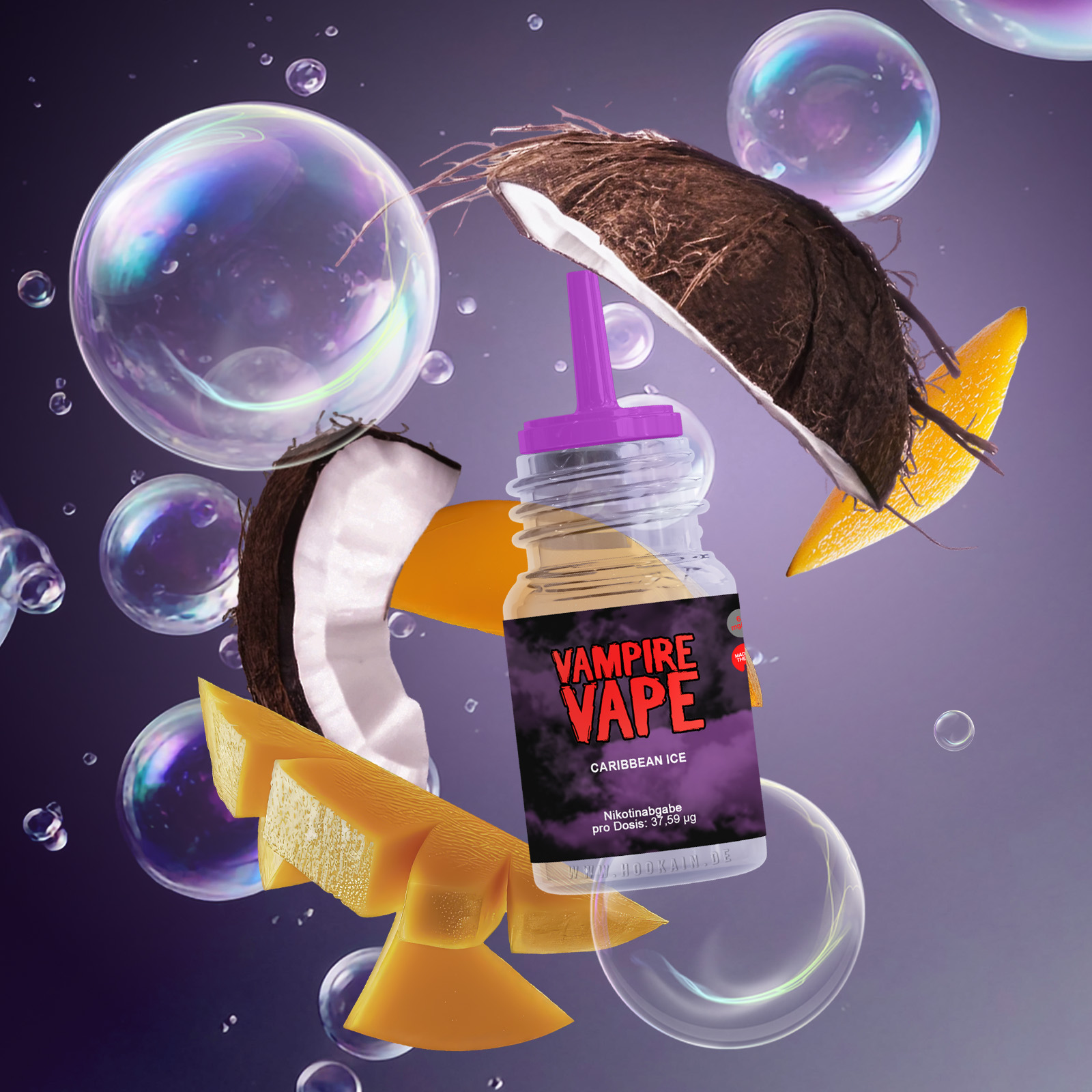 Vampire Vape Aroma  Caribbean Ice 10 ml 12 mg | E-Liquid g&uuml;nstig online 1
