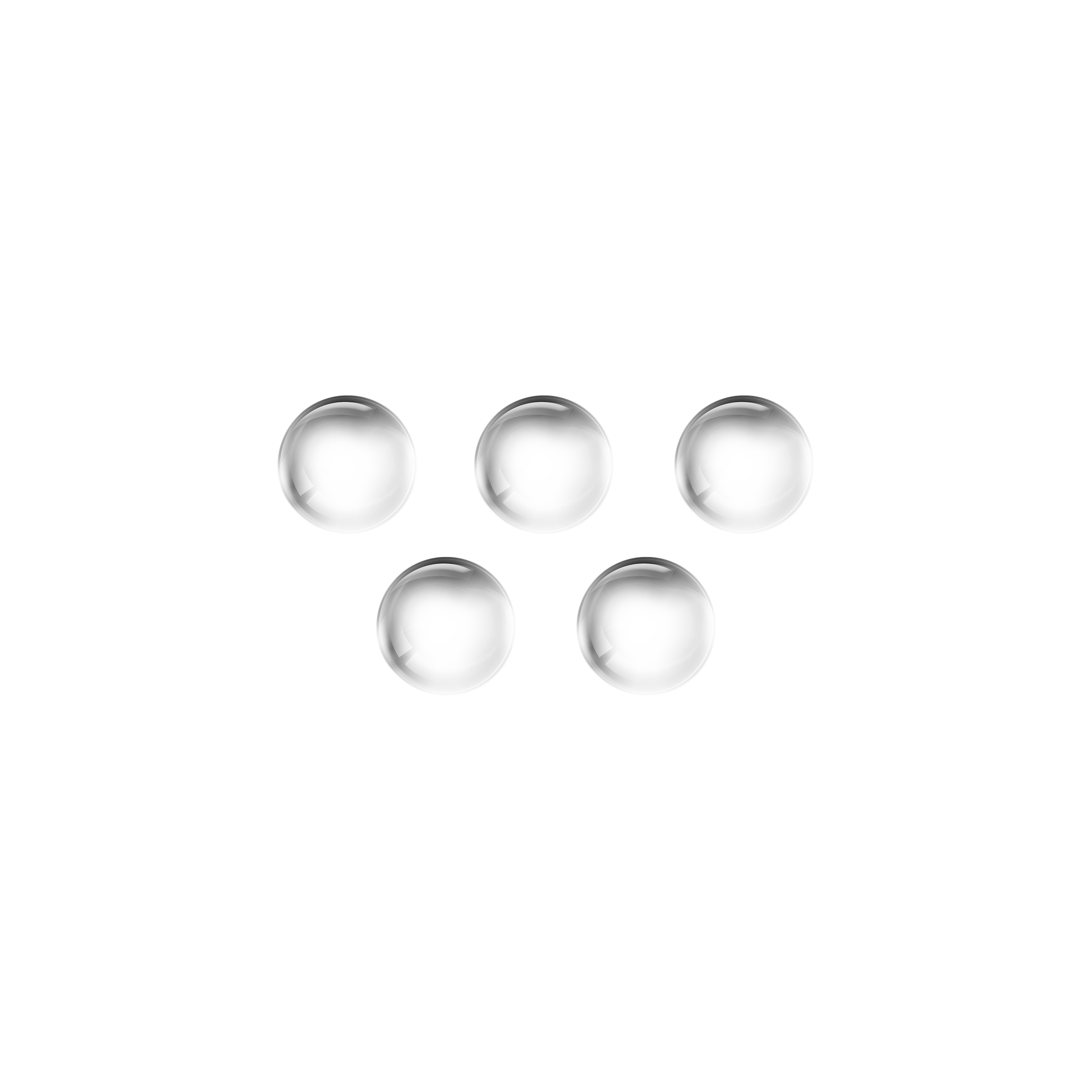AO - Valve  Ball - Glass - 11 mm - 5 Pcs.