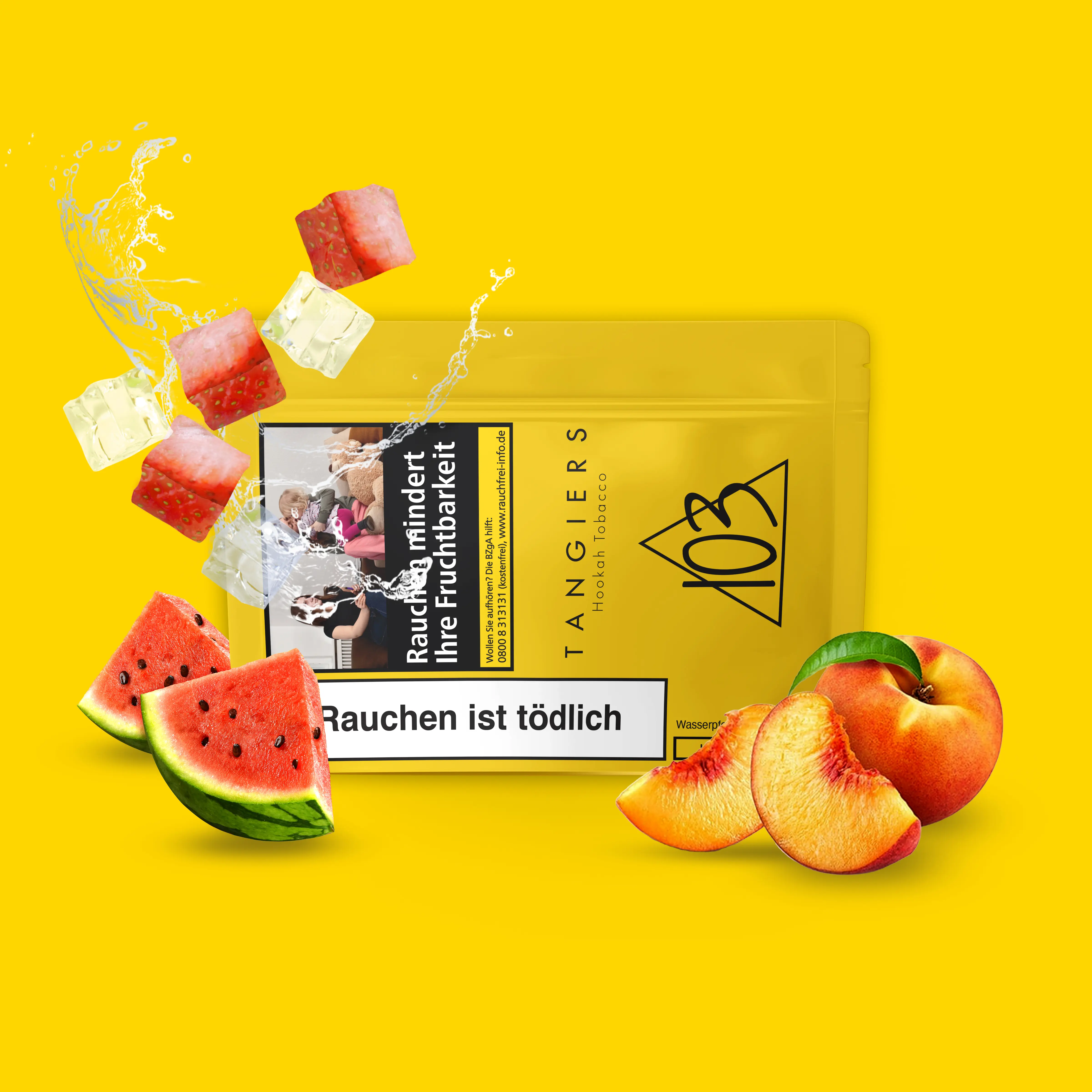 Tangiers 25 g Burley Shishatabak - Foreplay on the Peach - #103 - Handmade in USA - Alle Sorten schwarzer Tabak bestellen