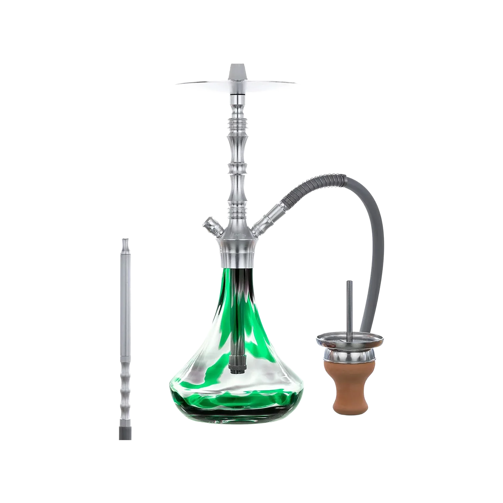 Aladin Alux M2.1 Grün Shisha 54 cm – Komplettset mit Zubehör 1