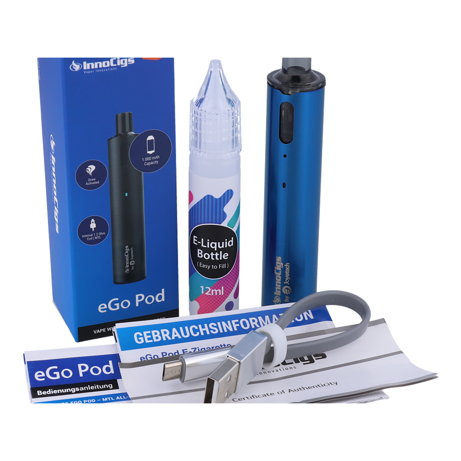 Innocigs - Ego Pod - Kit - Silber Innocigs - Ego Pod - Kit