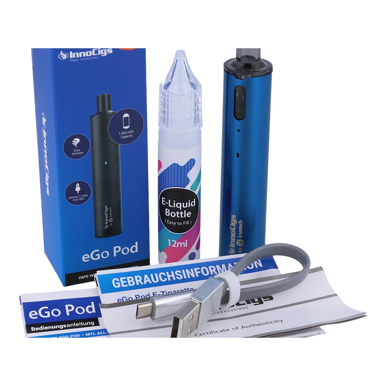 Innocigs - Ego Pod - Kit - Silber Innocigs - Ego Pod - Kit