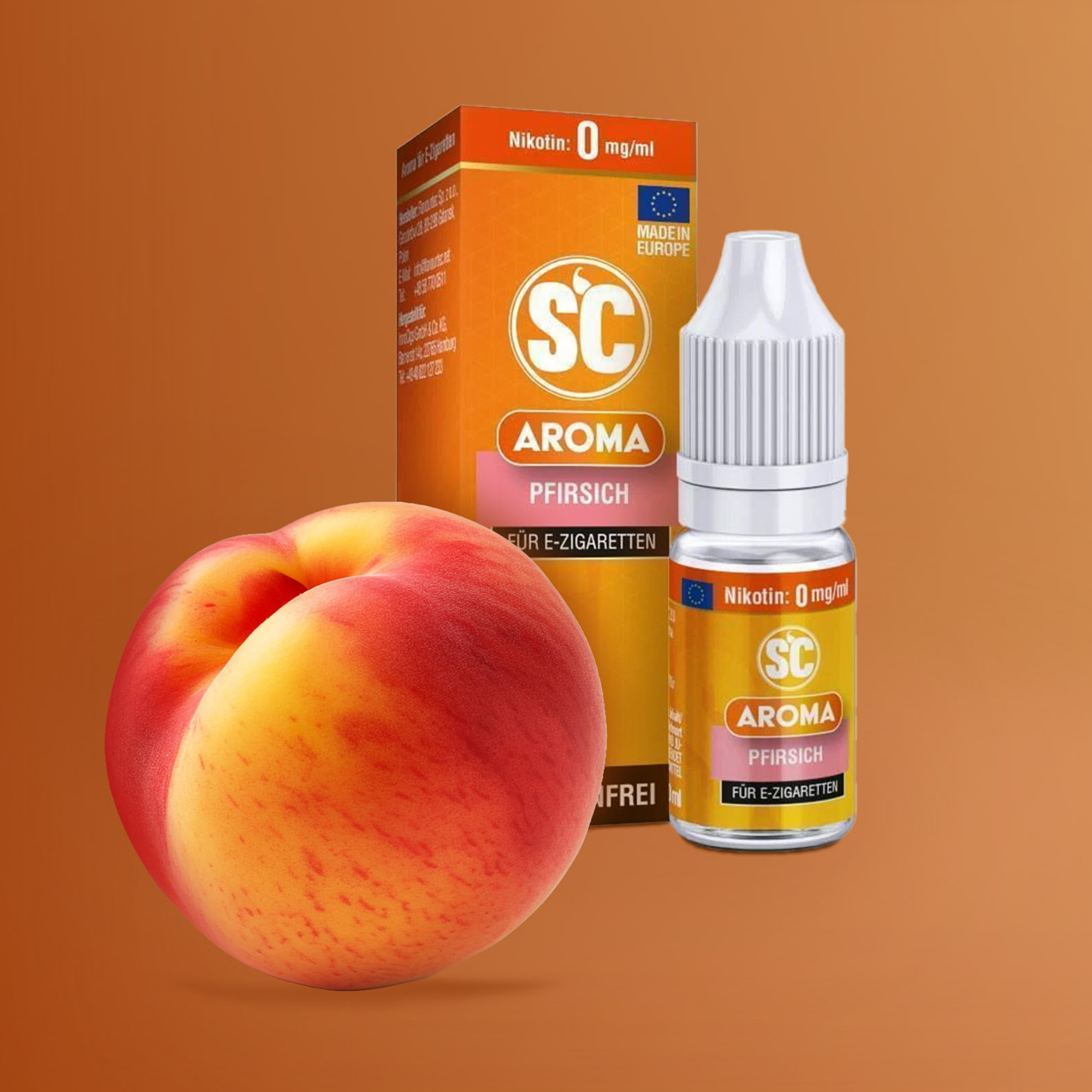 Pfirsich Aroma 10 ml von SC für Shake and Vape E-Liquid 1