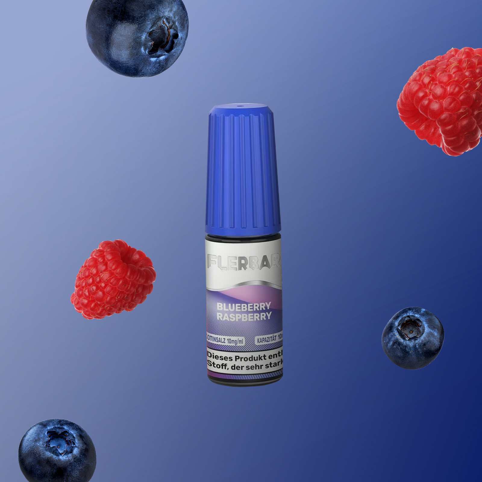 Flerbar - E-Liquid - Nikotinsalz - Blueberry Raspberry - 10ml - 10 mg 1