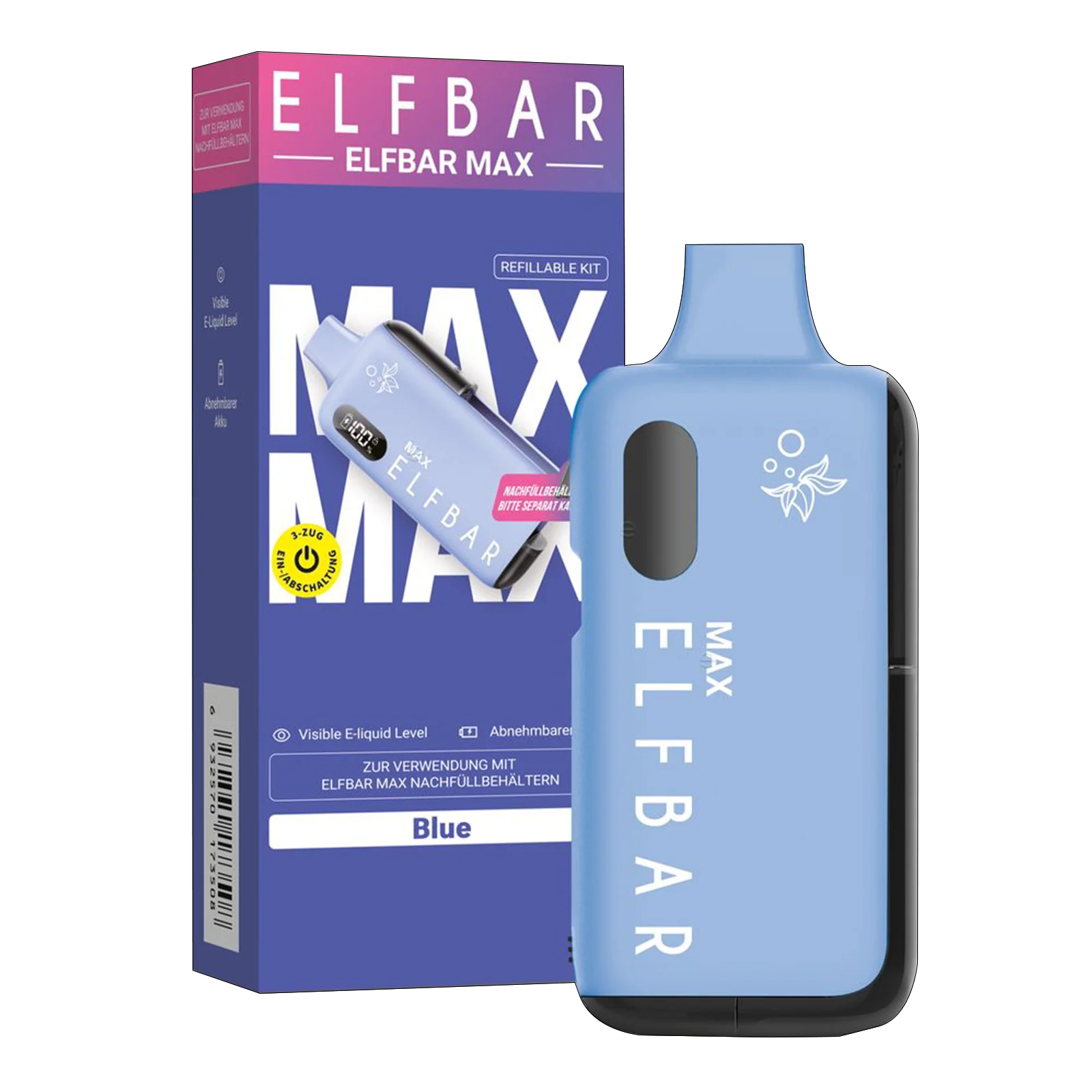 Elf Bar - Max - Pod Kit - Blue -1