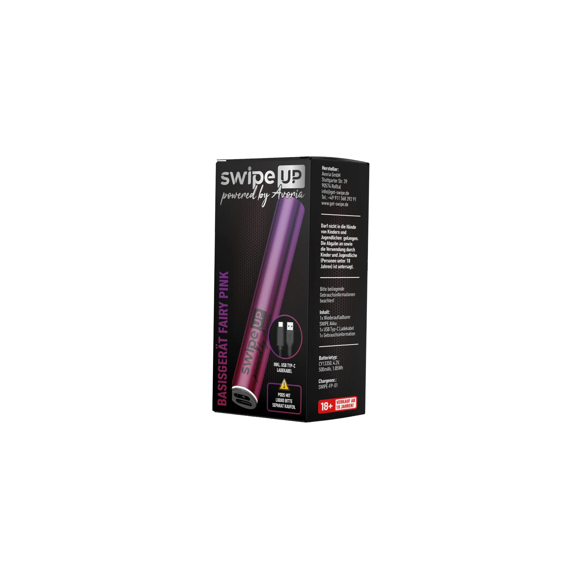 Swipe Up Prefilled Pod System Basisgerät Fairy Pink von Avoria kaufen 2 Swipe Up Prefilled Pod System Basisgerät Fairy Pink von Avoria kaufen 2