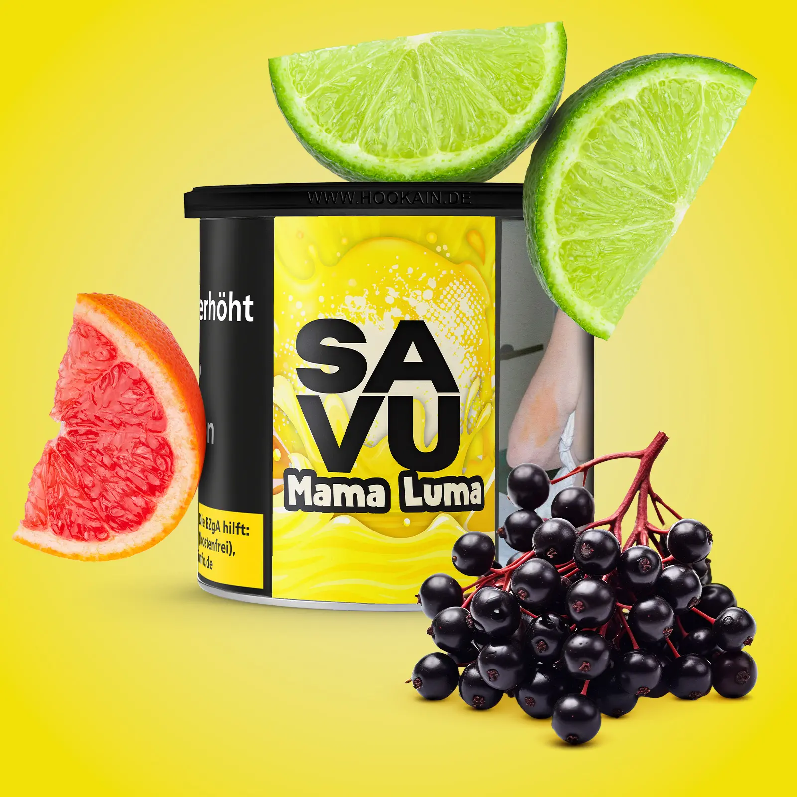 Savu Mama Luma 200 g Tabak – Blutorange Grapefruit Limette 1