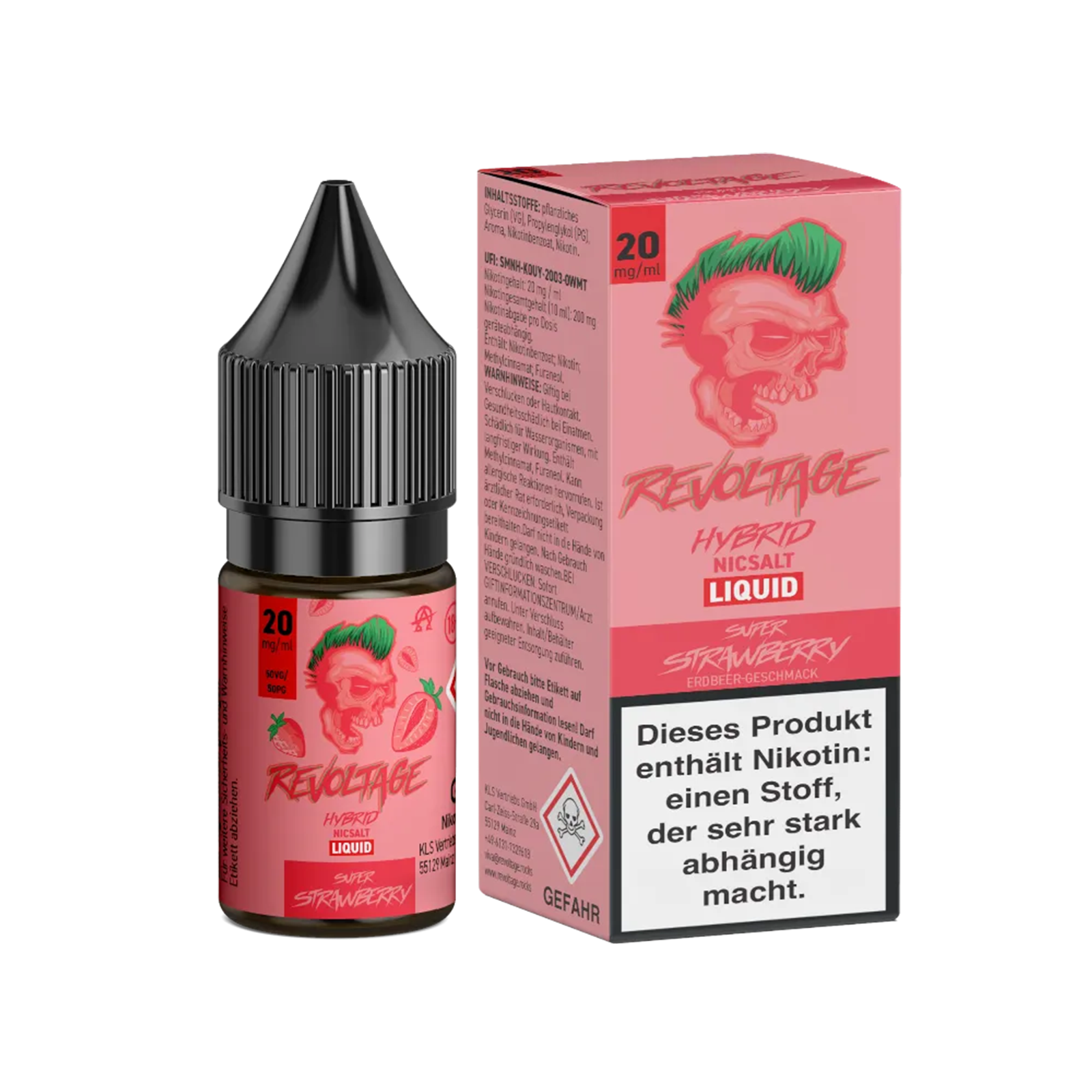 Revoltage - E-Liquid - Nikotinsalz - Super Strawberry - 10 ml - 20 mg 2