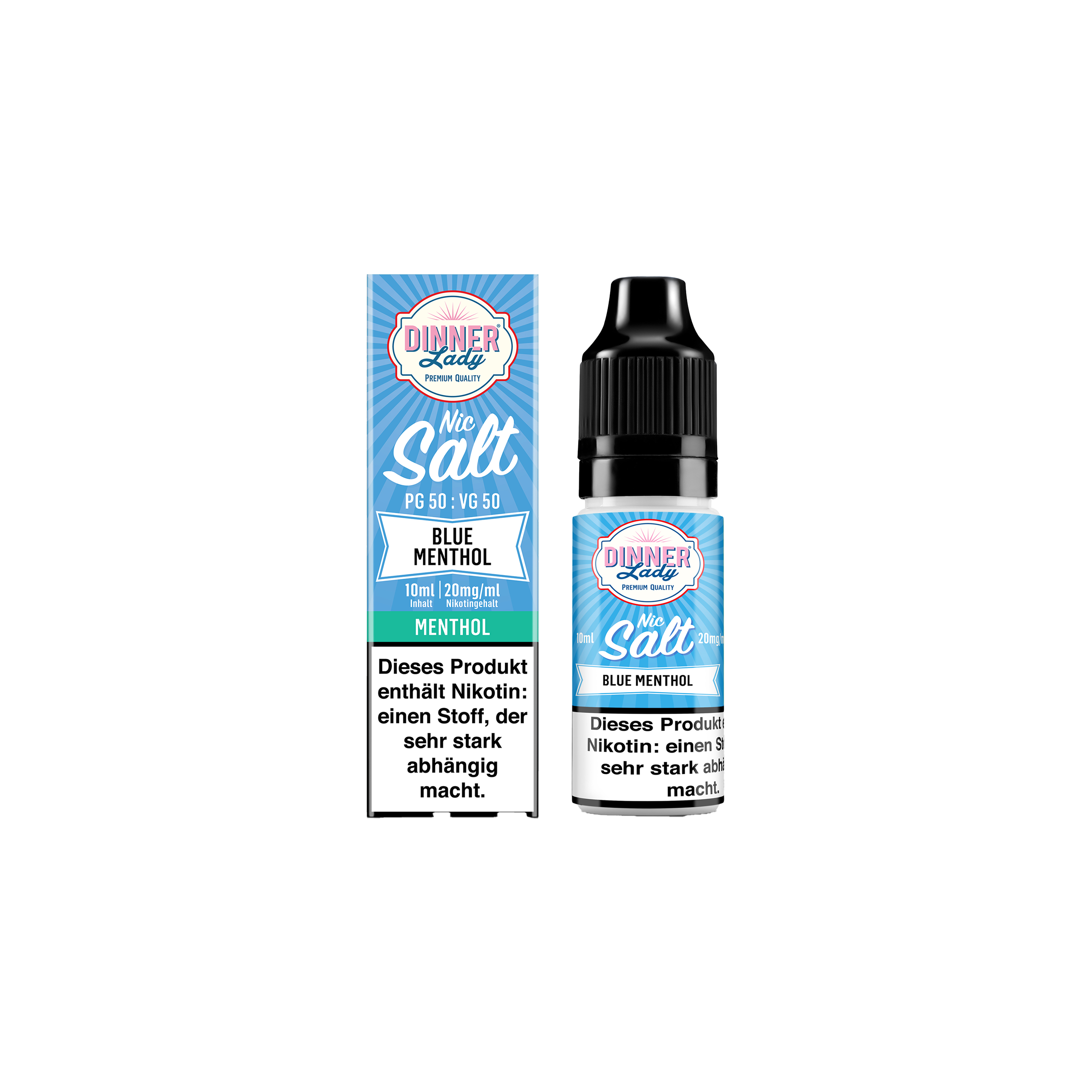 Dinner Lady - E-Liquid - Nikotinsalz - Blue Menthol - 10 ml - 20 mg