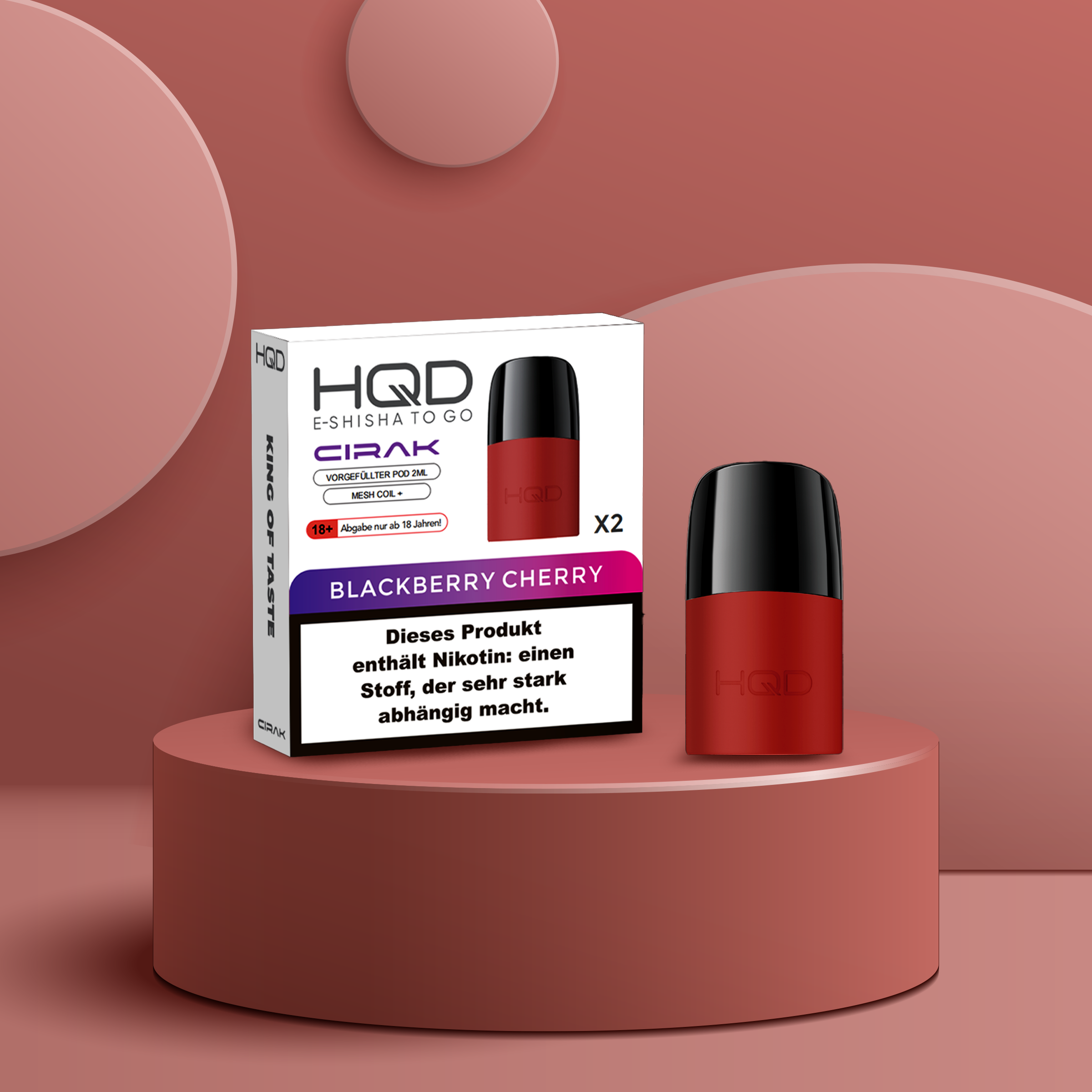 HQD - Cirak - Prefilled Pod - Blackberry Cherry | E-Liquid Vape Sorten g&uuml;nstig kaufen3