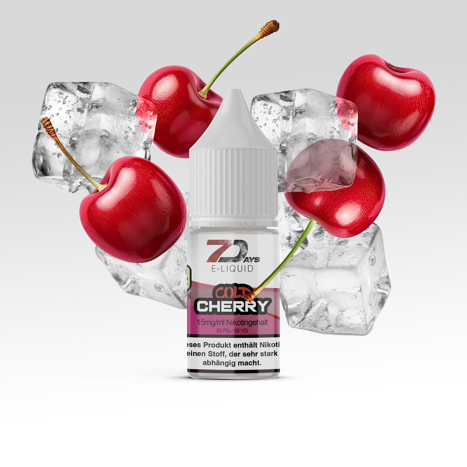 7 Days Cold Cherry 15mg 10ml Nikotinsalz-Liquid &ndash; fruchtig & k&uuml;hl 2