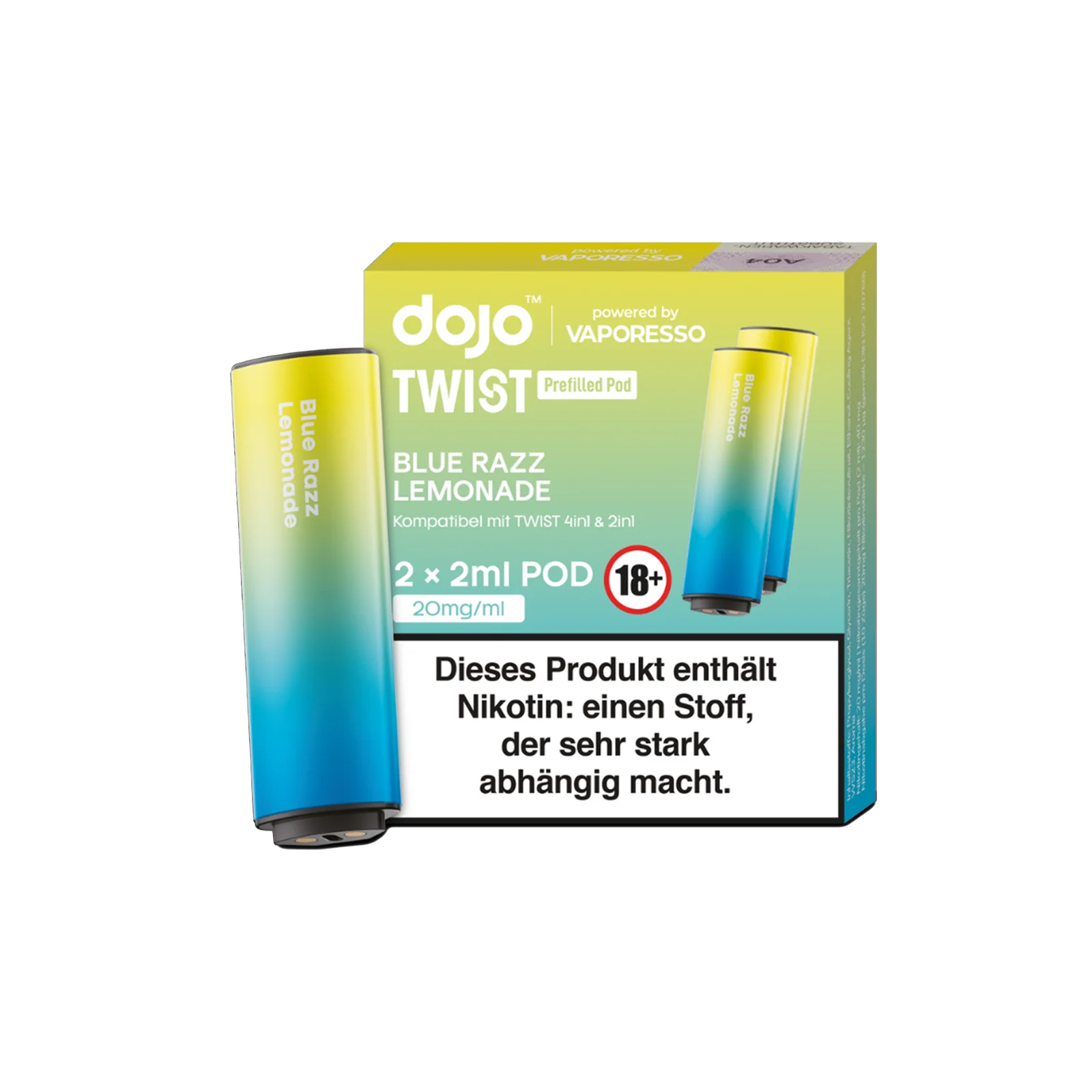 Vaporesso - Dojo Twist - Pod - Blue Razz Lemonade 1