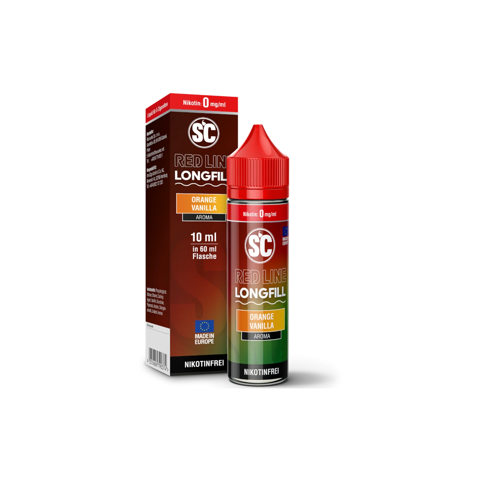 SC - Red Line - Longfill - Orange Vanilla  - 10 ml 1
