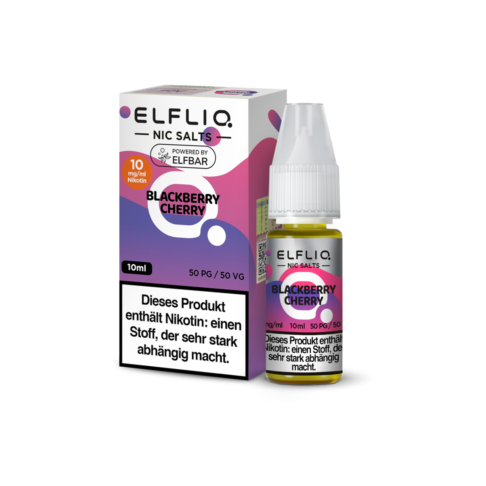 Elf Bar - ElfliQ - E-Liquid - Nikotinsalz - Blackberry Cherry - 10 mg1