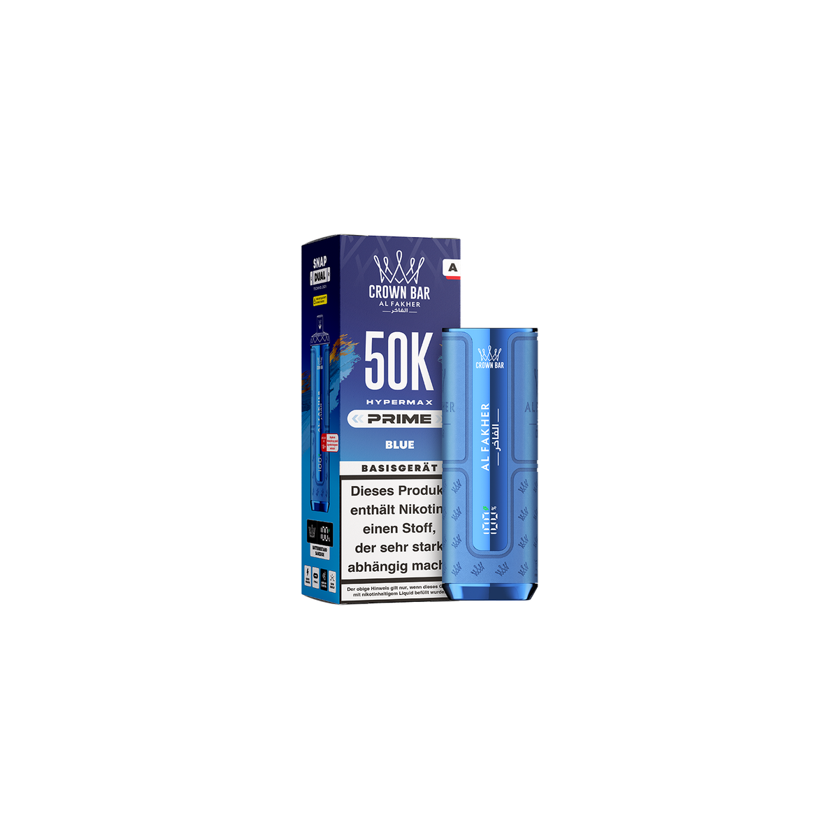 Al Fakher- Hypermax - Prime - 50K - Basisger&auml;t - Blau 1