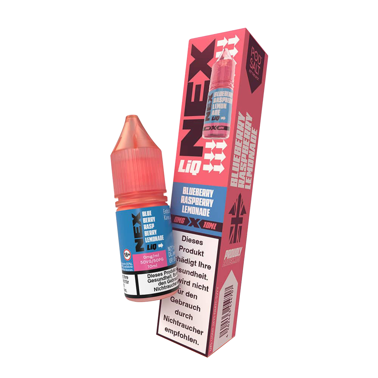 NexLiq - Pod Salt- NicSalt - 10 ml 0 mg Blueberry Raspberry Lemonade 2