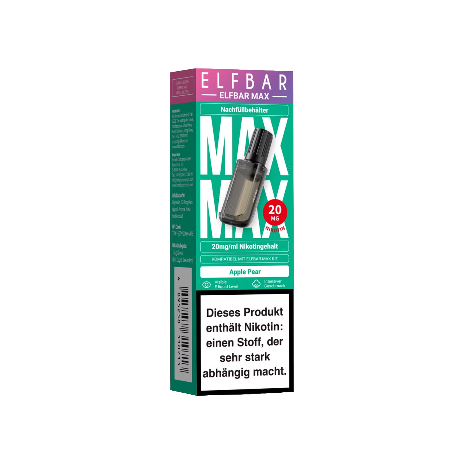 Elf Bar - Max - Pod - Apple Pear - 20 mg  2