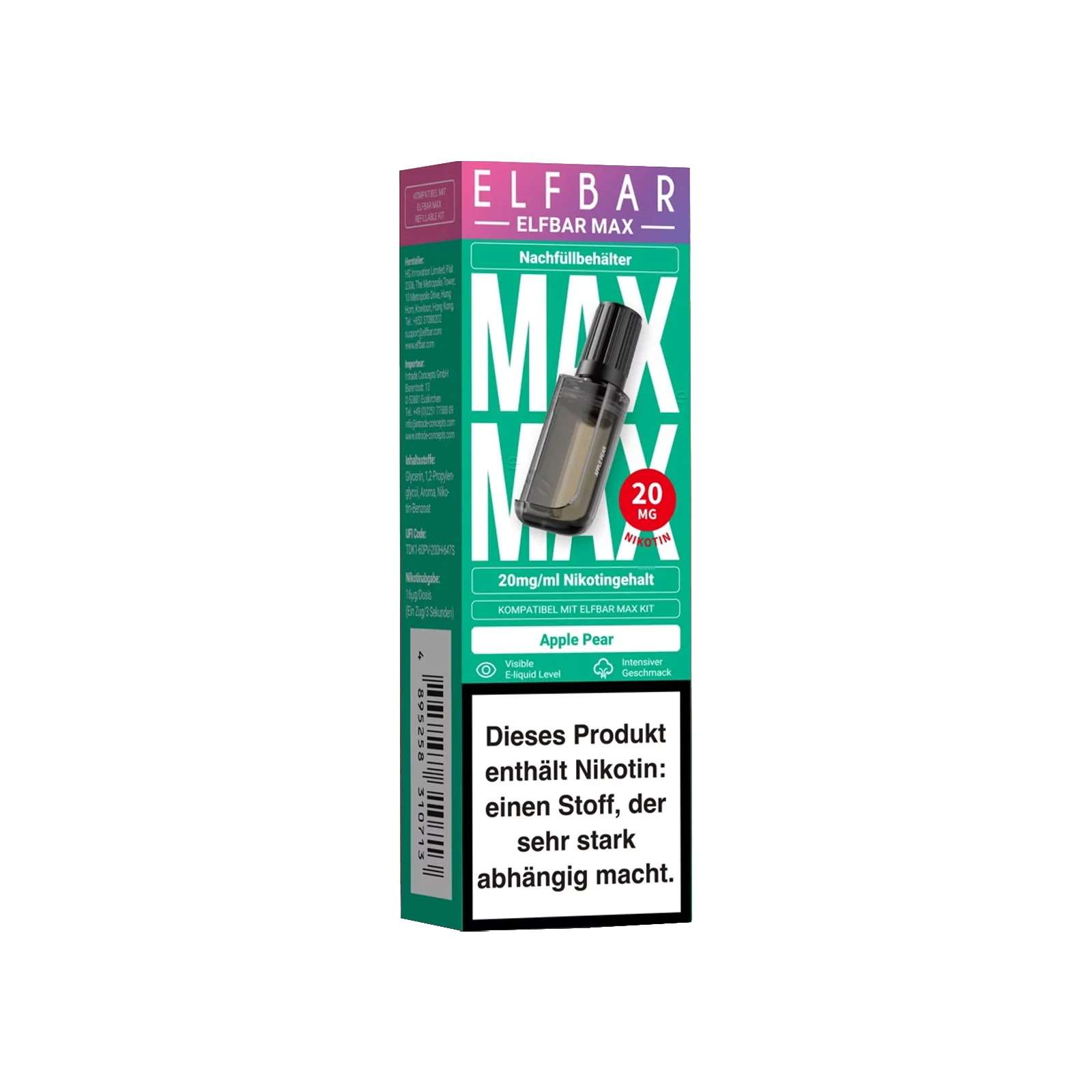Elf Bar - Max - Pod - Apple Pear - 20 mg  2