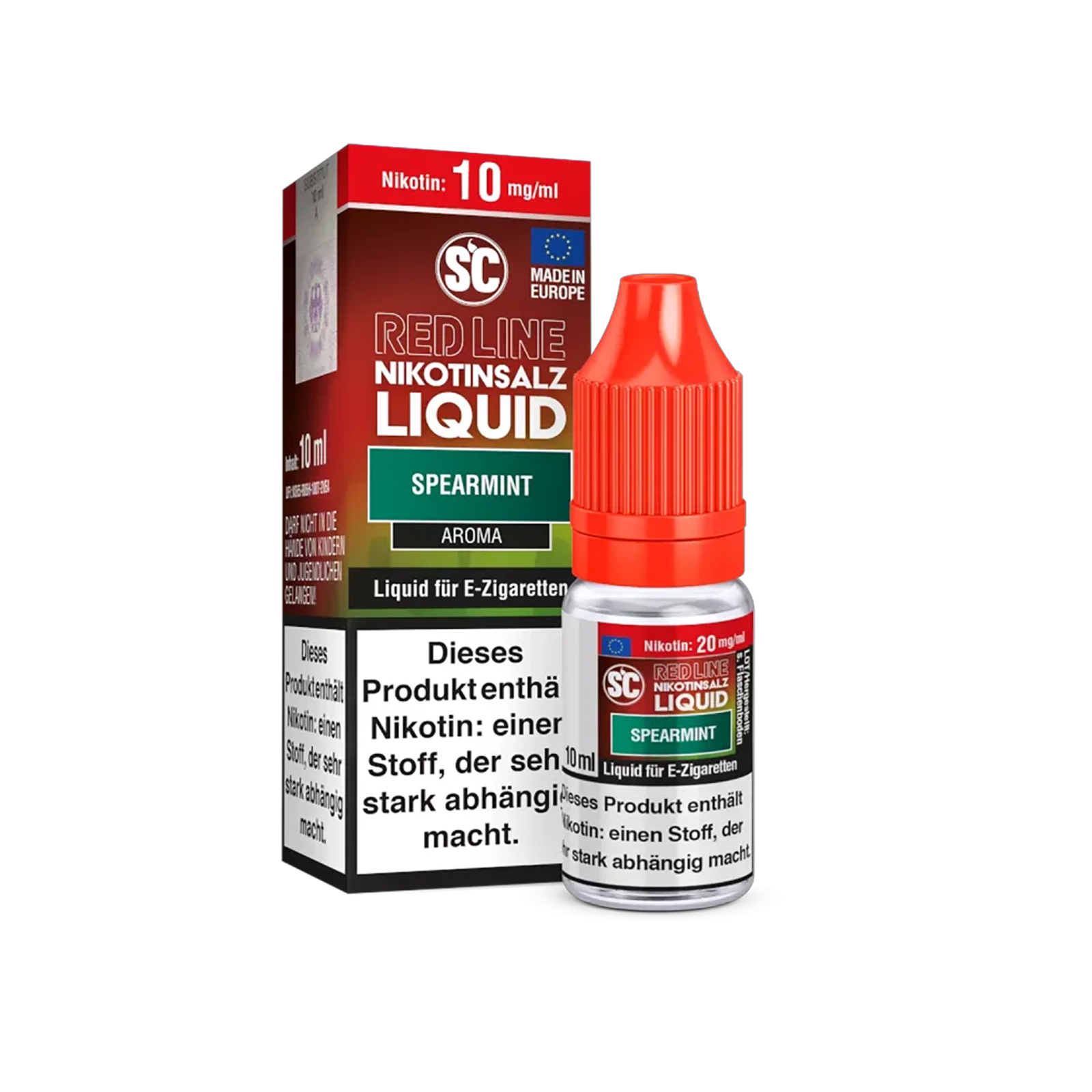 SC - E-Liquid - Nikotinsalz - Red Line - Spearmint - 10 ml - 10 mg1-1