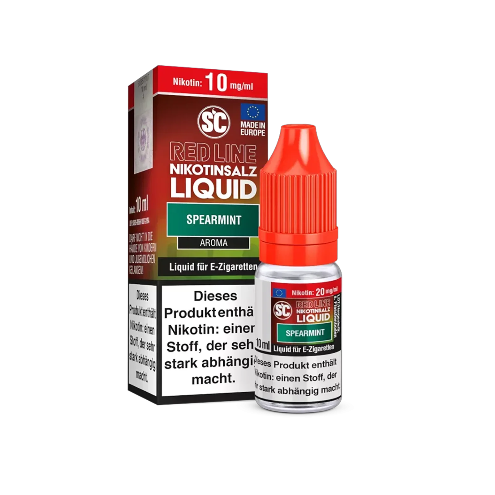 SC - E-Liquid - Nikotinsalz - Red Line - Spearmint - 10 ml - 10 mg1-1