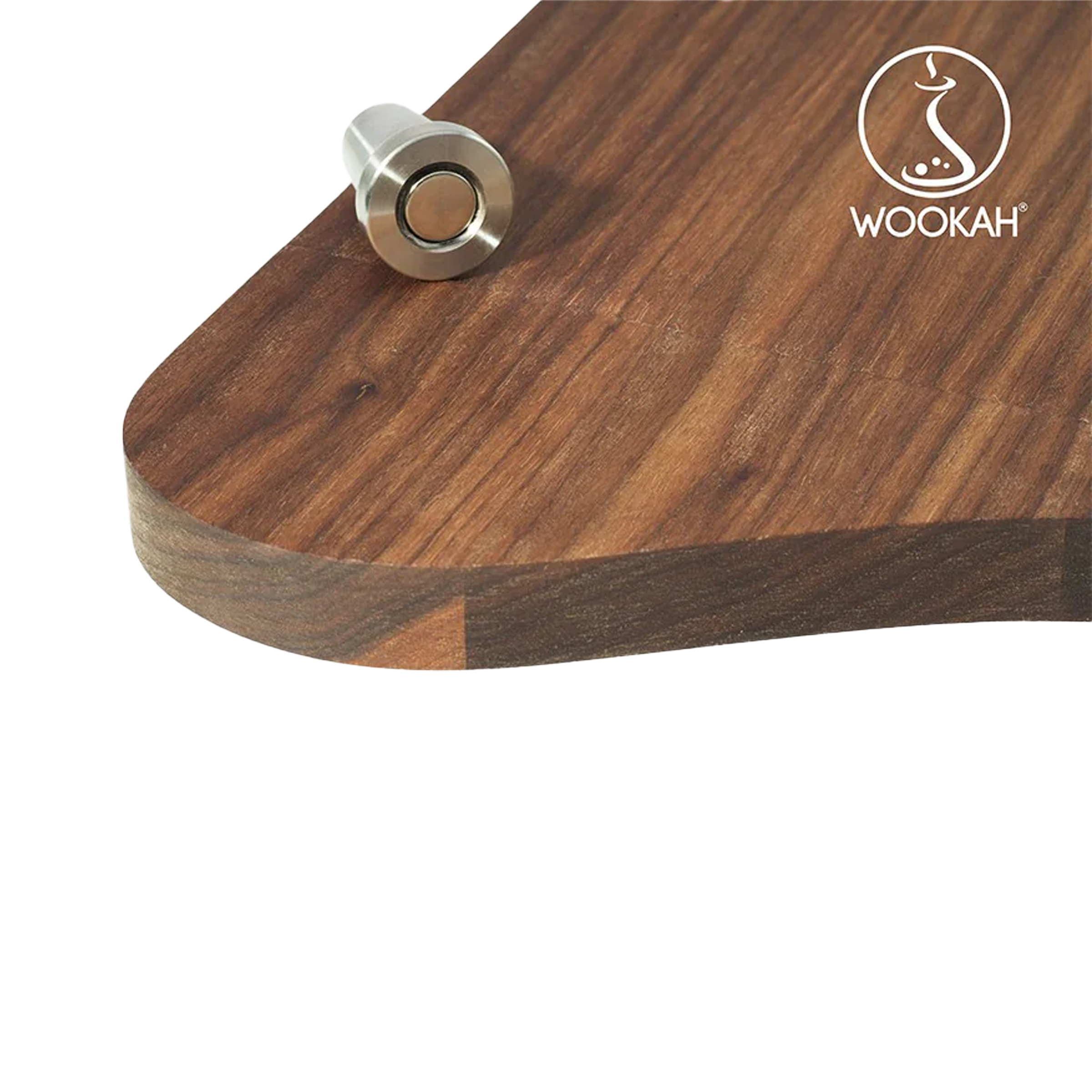 WOOKAH Walnut Board – Edles Schneidebrett aus Walnussholz mit Magnet-Halter 2