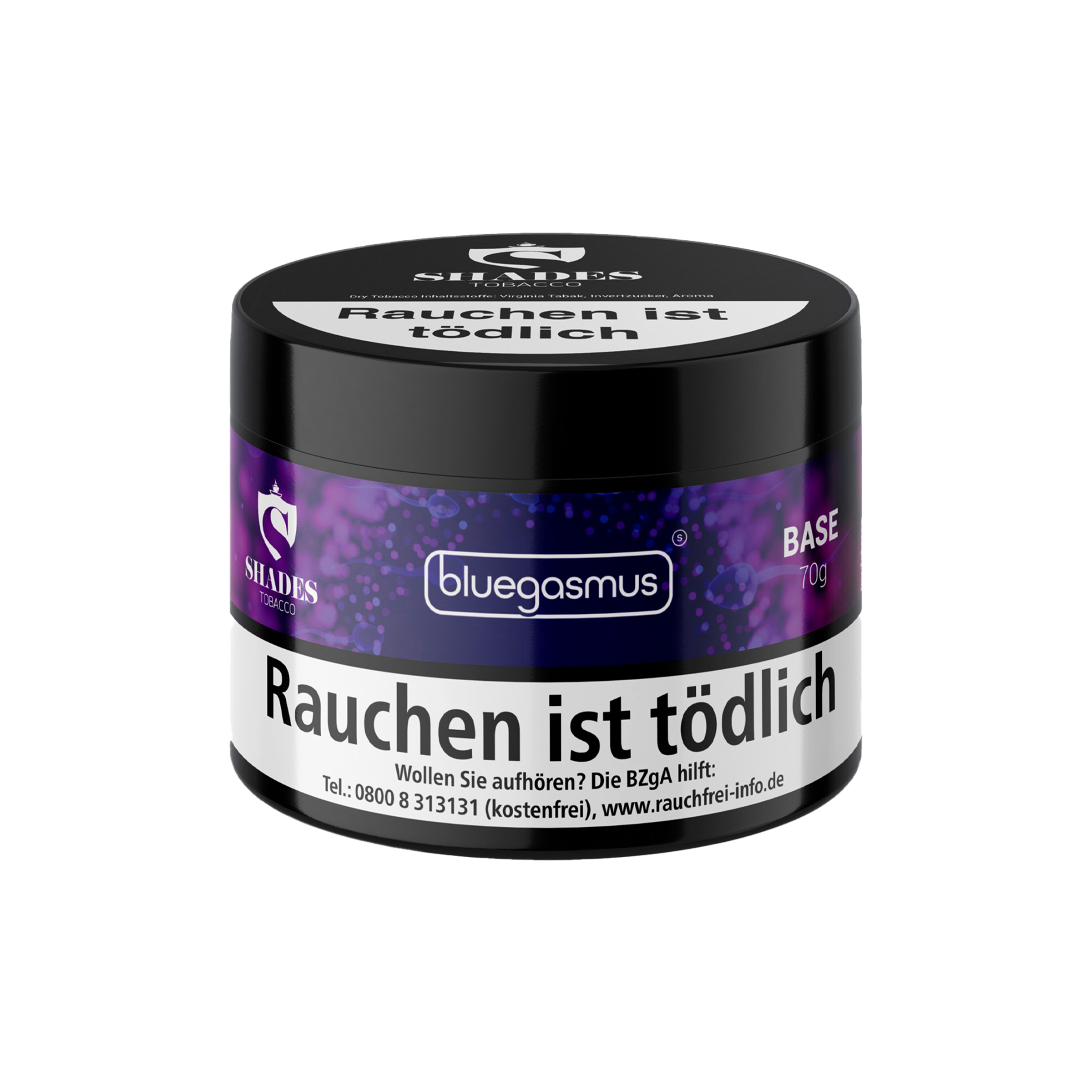 Shades Dry Base mit Aroma Pfeifentabak Bluegasmus 70g g&uuml;nstig kaufen 1