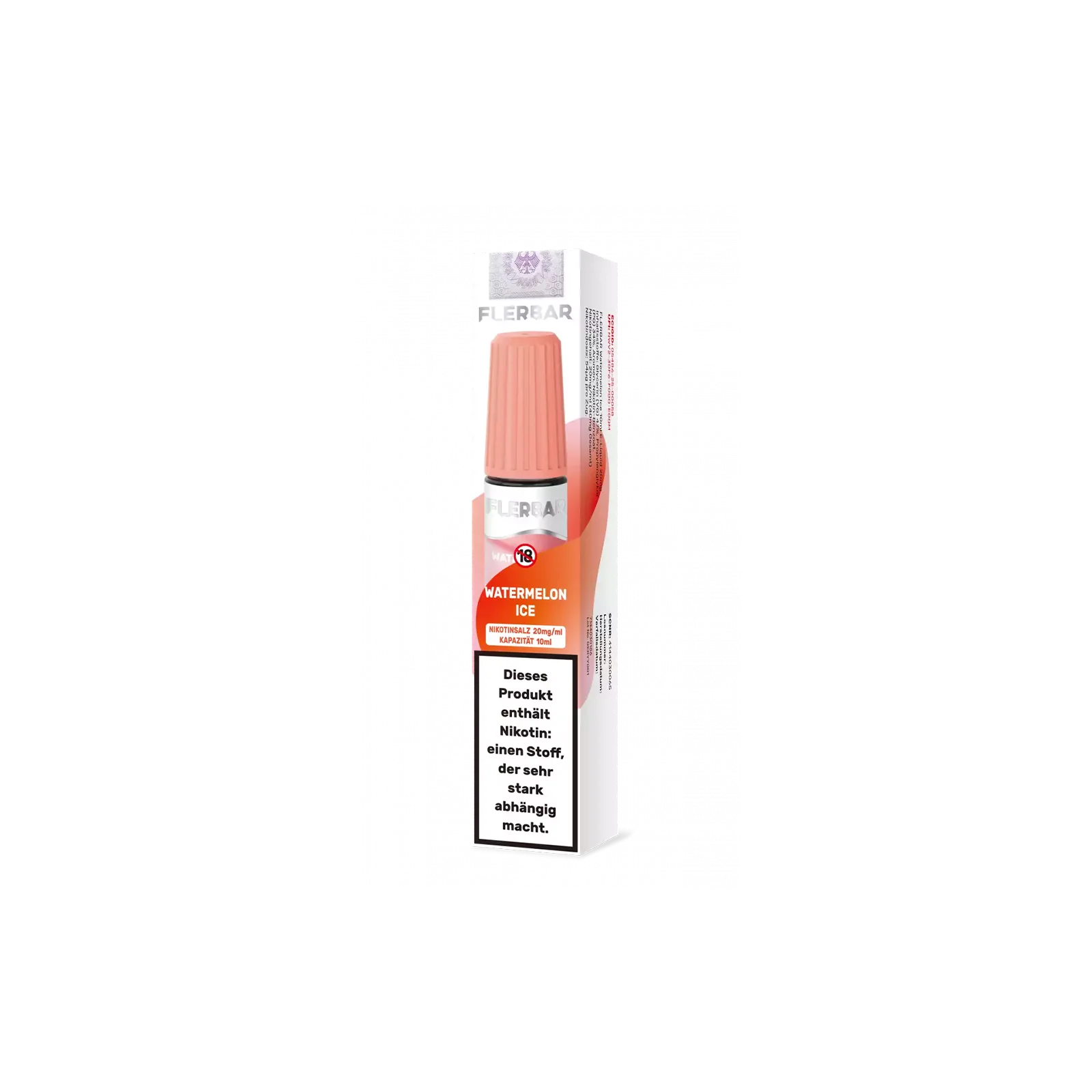 Flerbar - E-Liquid - Nikotinsalz - Watermelon Ice - 10 ml -  20 mg 3 Flerbar - E-Liquid - Nikotinsalz - Watermelon Ice - 10 ml -  20 mg 3