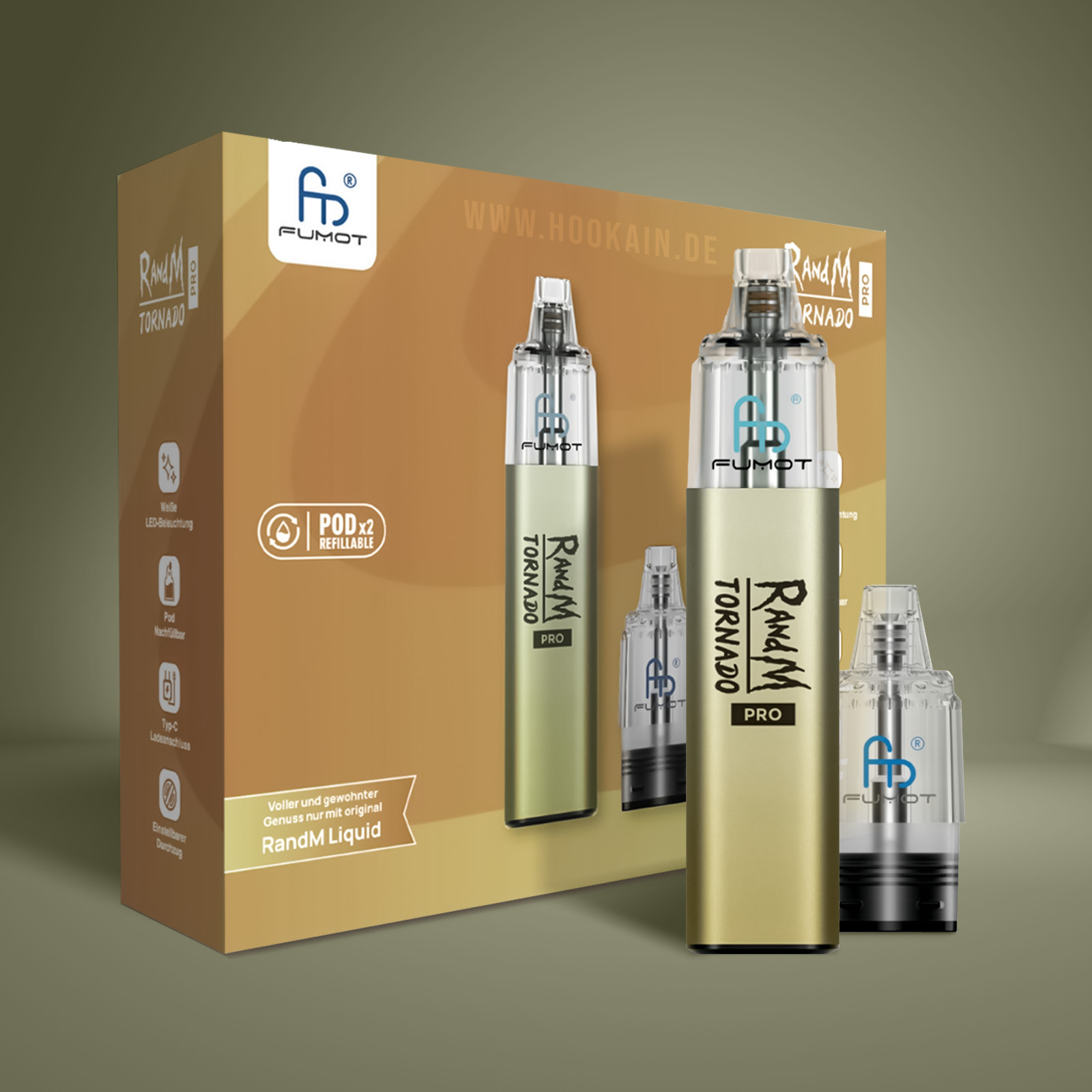 RandM Tornado Pro Pod Kit Grau | E-Zigaretten günstig online 1 RandM Tornado Pro Pod Kit Grau | E-Zigaretten günstig online 1
