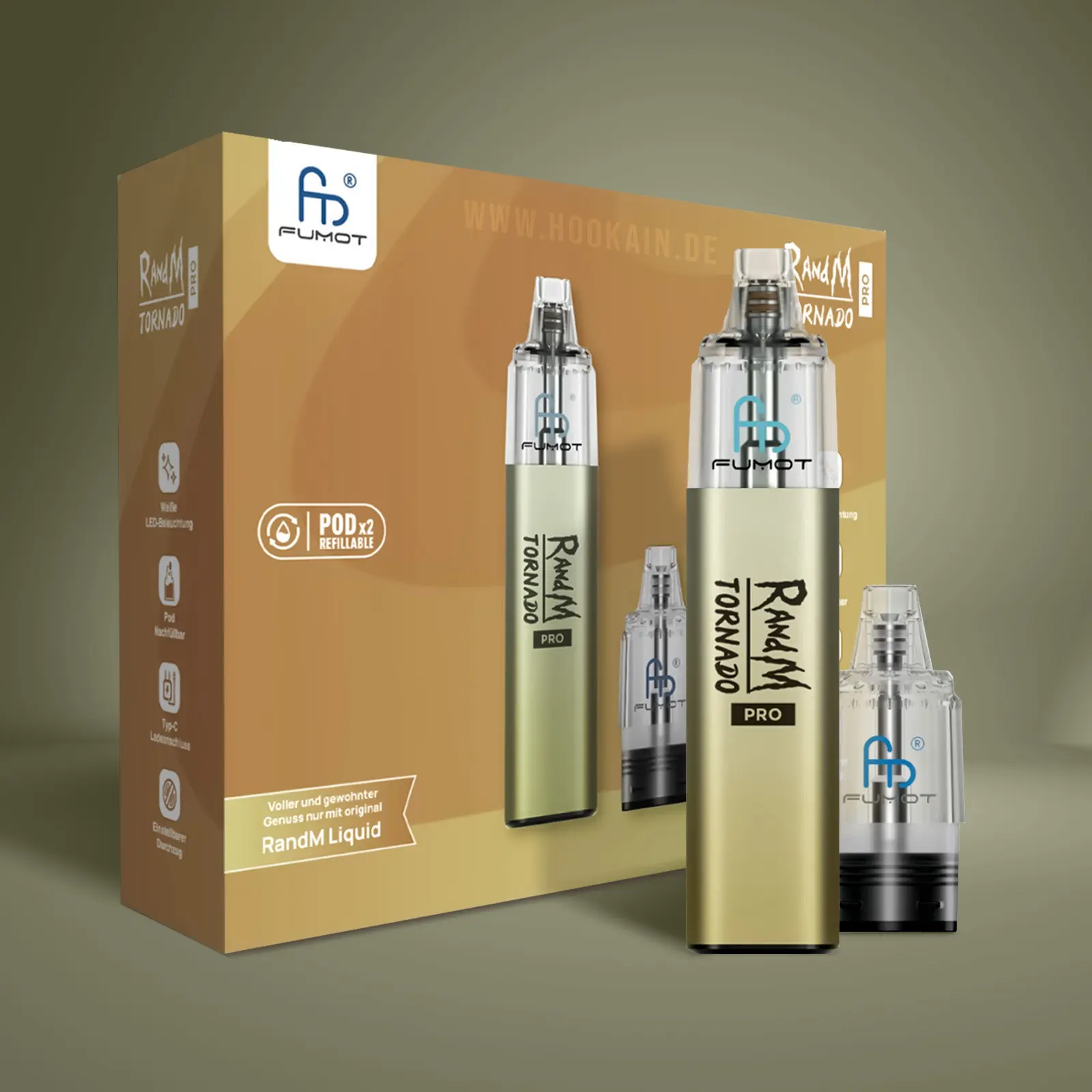 RandM Tornado Pro Pod Kit Grau | E-Zigaretten günstig online 1 RandM Tornado Pro Pod Kit Grau | E-Zigaretten günstig online 1